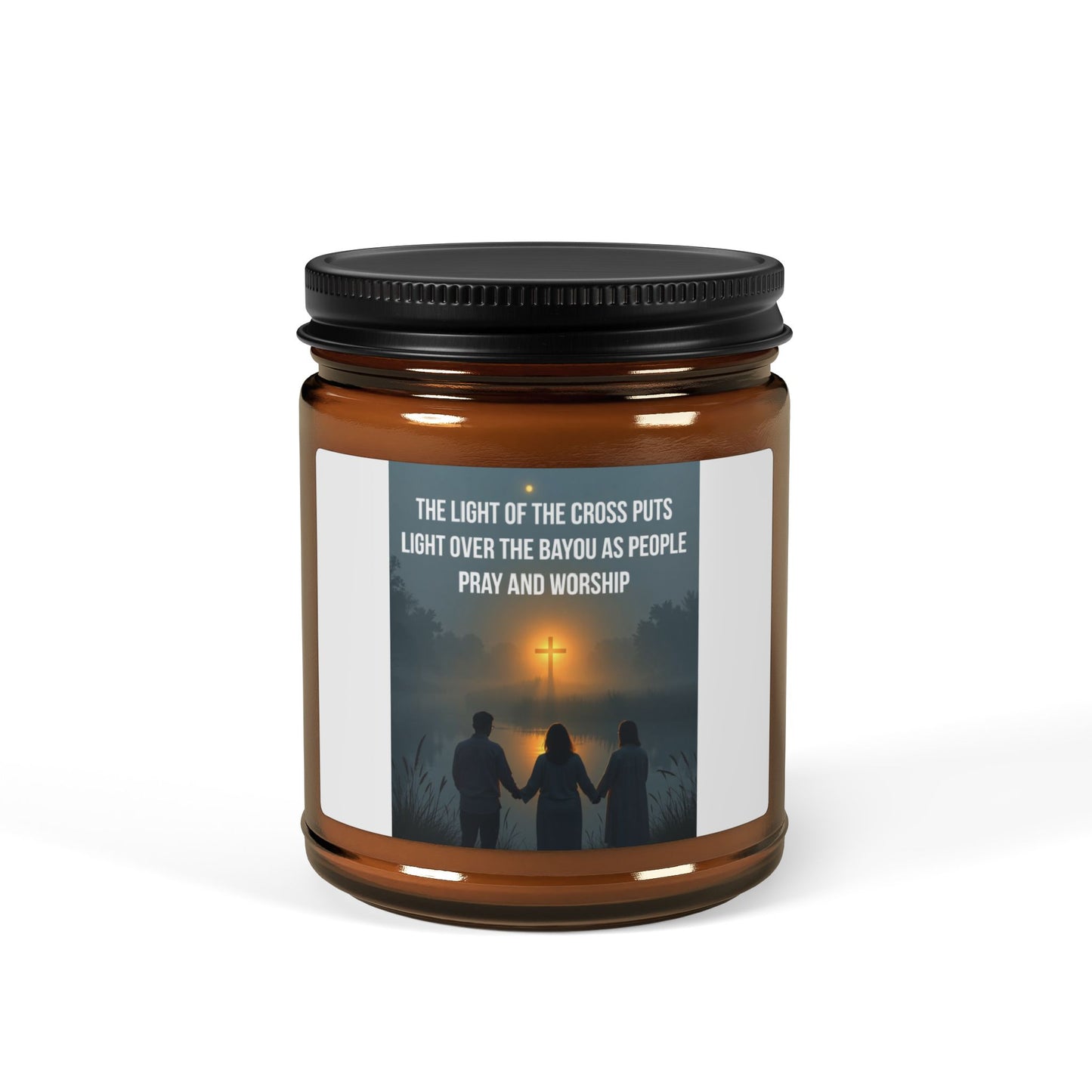 Soy Candle — 'The Light of the World' Amber Jar Scented Candle