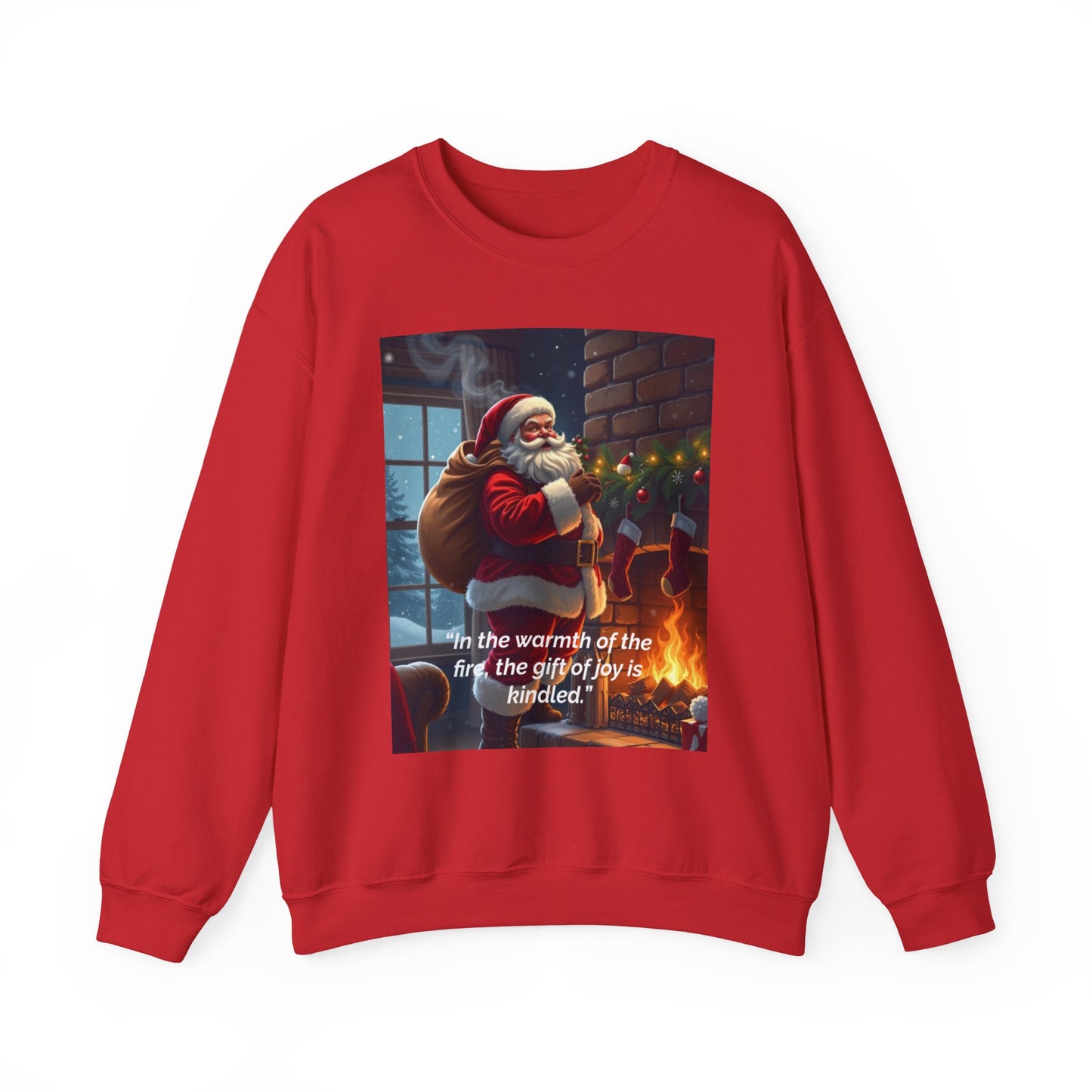 In the warmth of the fire, the gift of joy is kindled