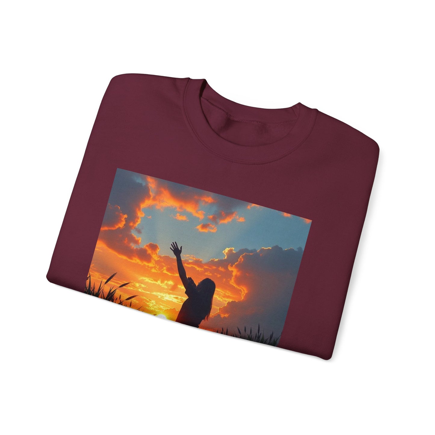 Christian Crewneck Sweatshirt — "In the Heart of the Bayou, I Found the Heart of God"