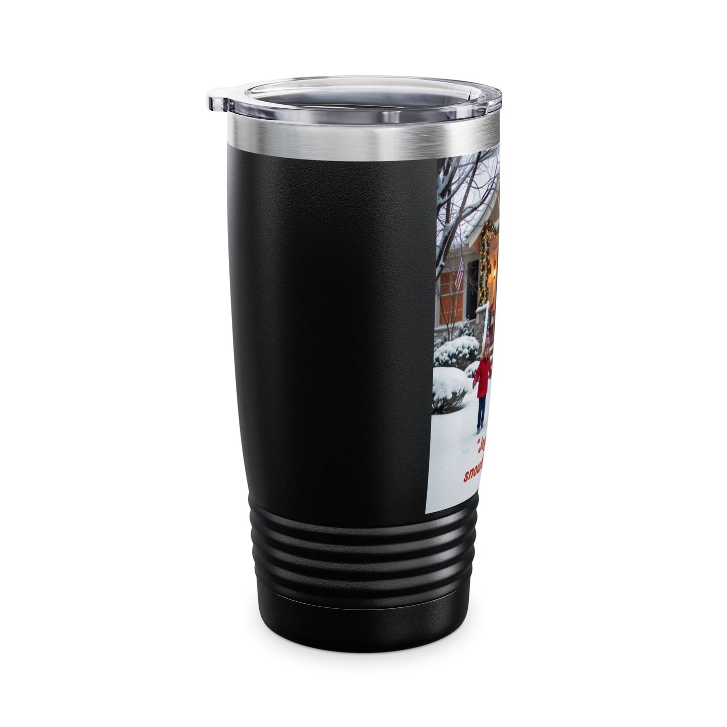 Joyful Holiday Tumbler, 20oz - Perfect for Christmas, Family Gatherings, Personalized Gifts, Winter Celebrations, Cozy Moments  320