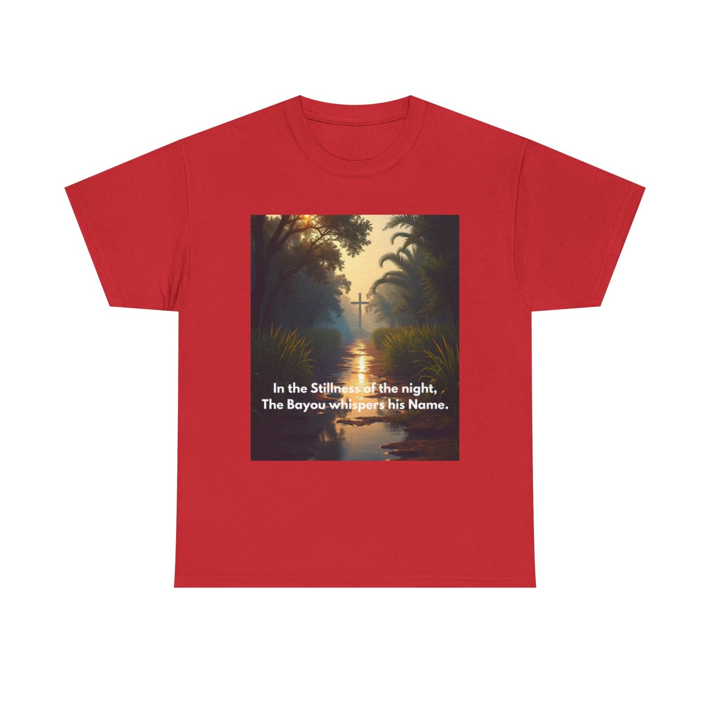 Bayou Night Scenic Tee — "In the Stillness of the night, The Bayou whispers his Name."