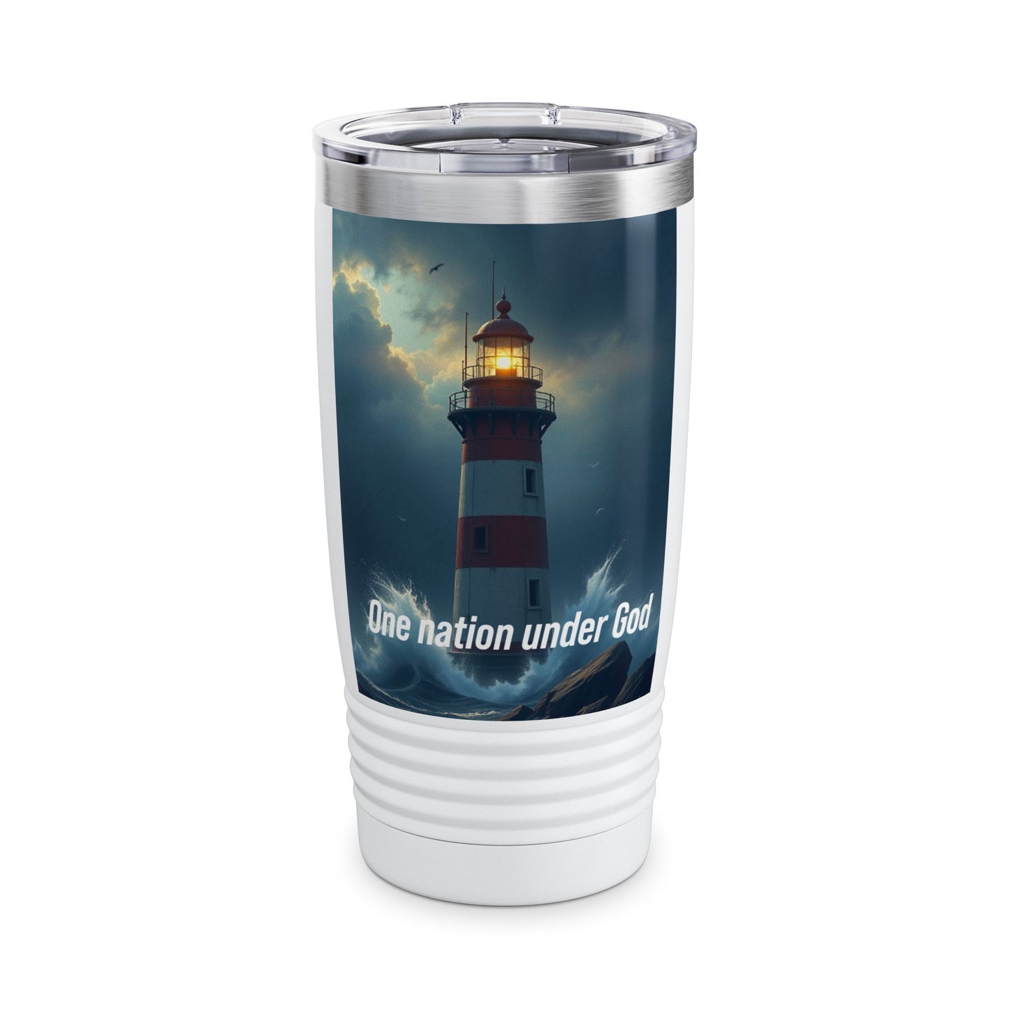 Lighthouse 'One Nation Under God' 20oz Tumbler