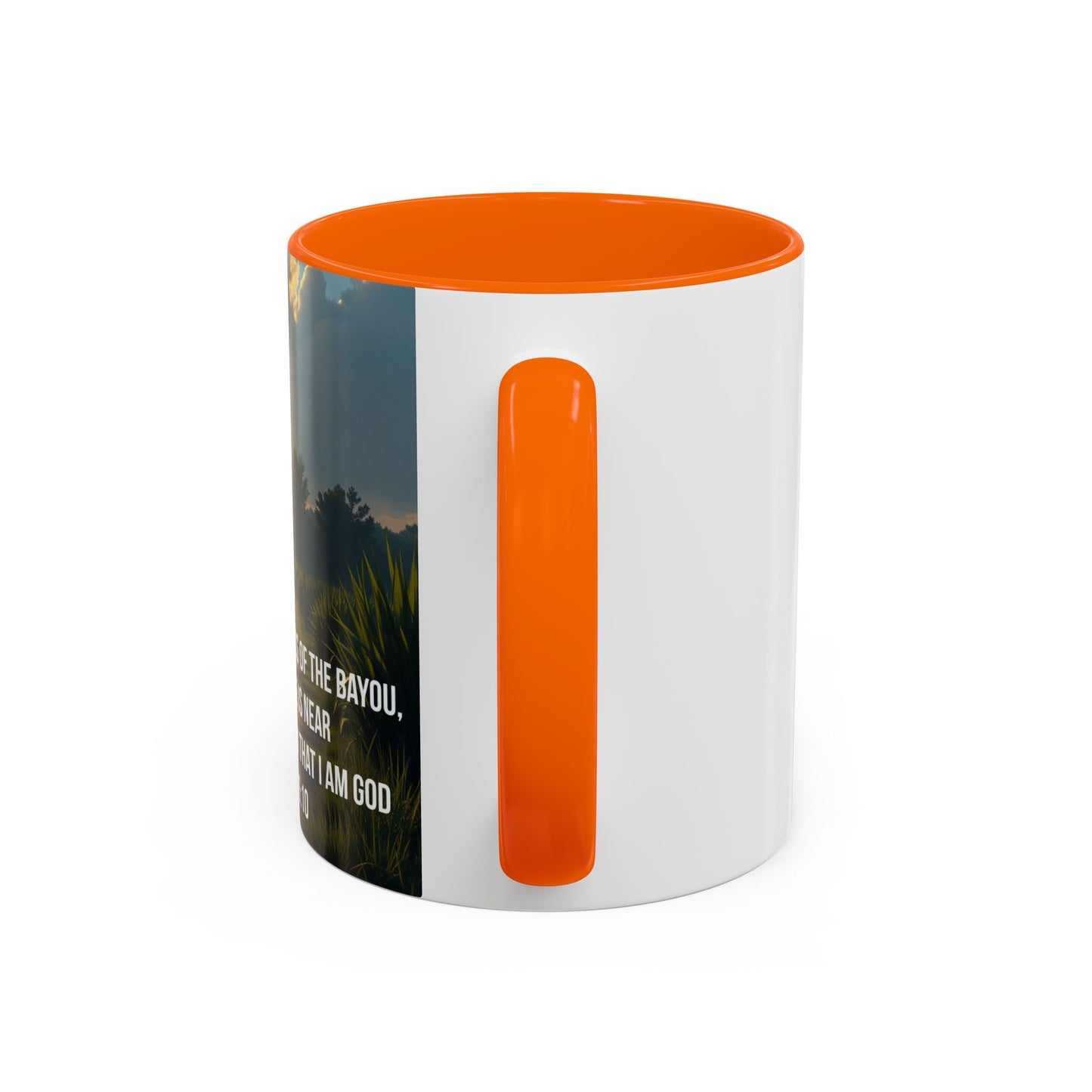 Inspirational Psalm 46:10 Coffee Mug — "Be Still" Accent Mug