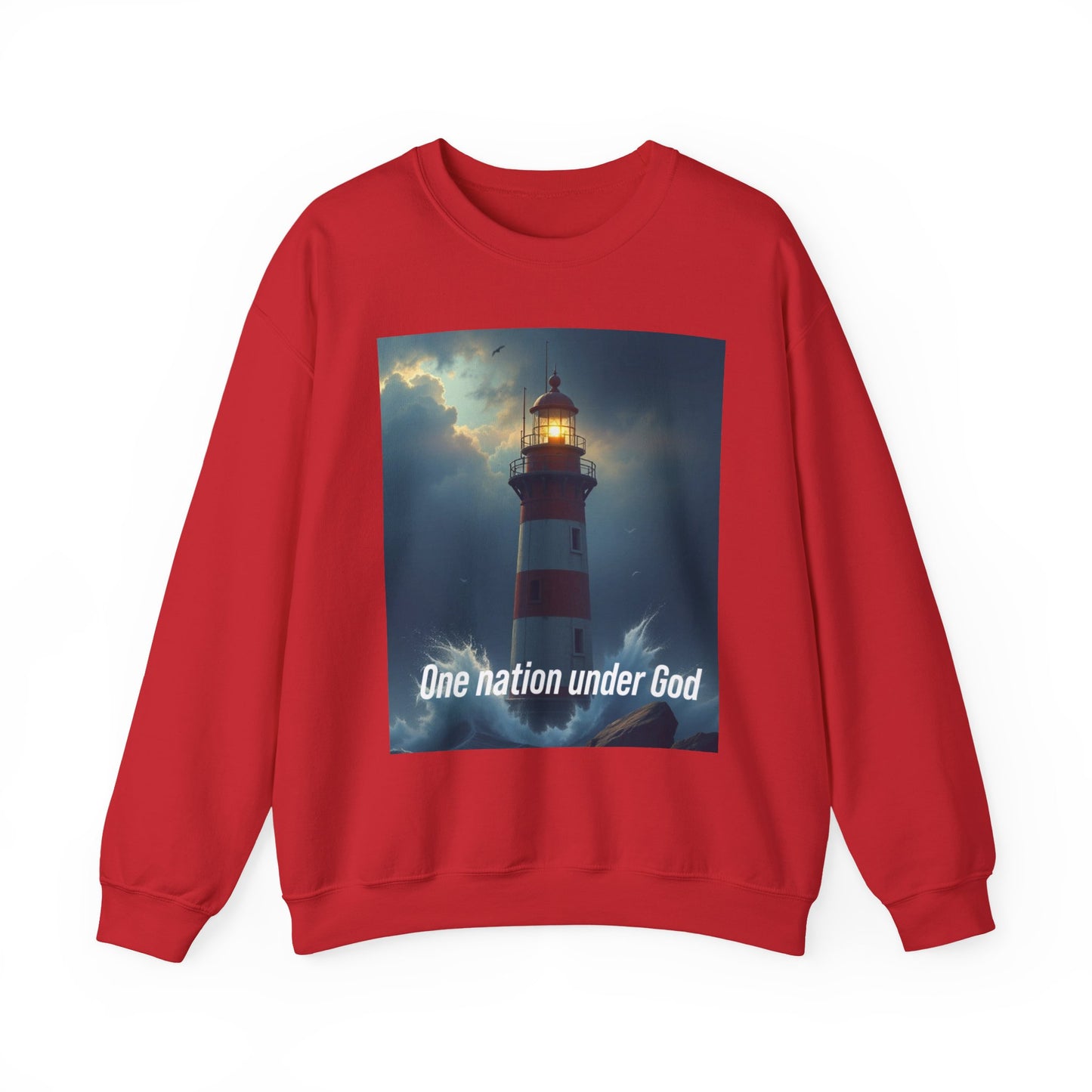 One Nation Under God Lighthouse Sweatshirt