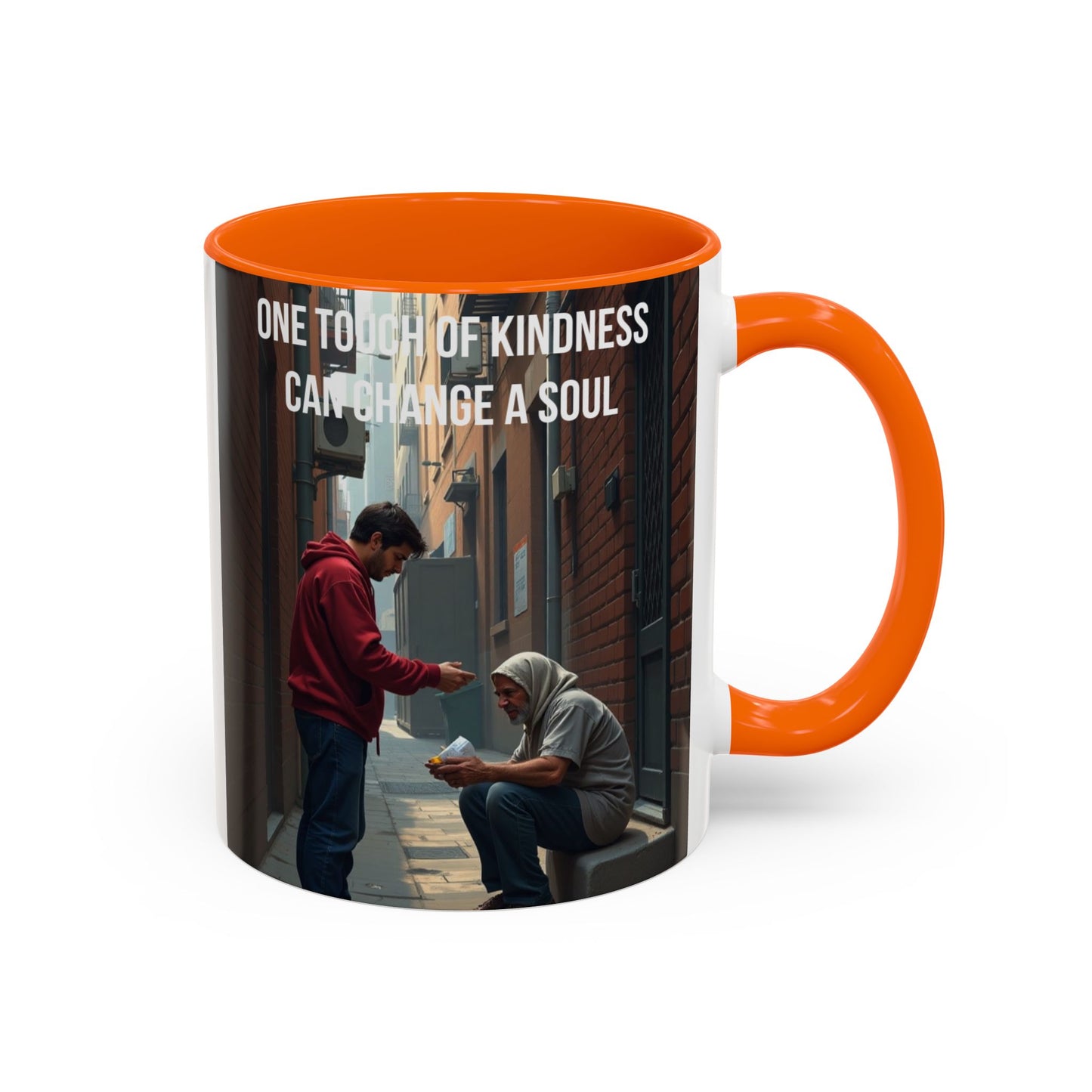 Kindness Quote Coffee Mug – "One Touch of Kindness Can Change a Soul" Accent Mug