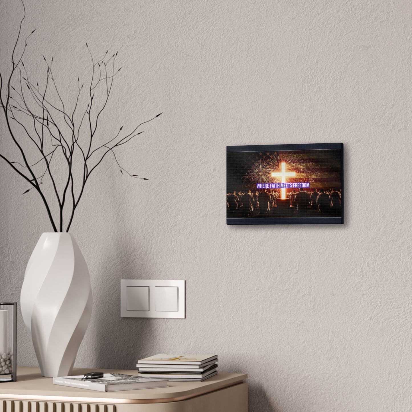 Where Faith Meets Freedom Canvas Wall Art