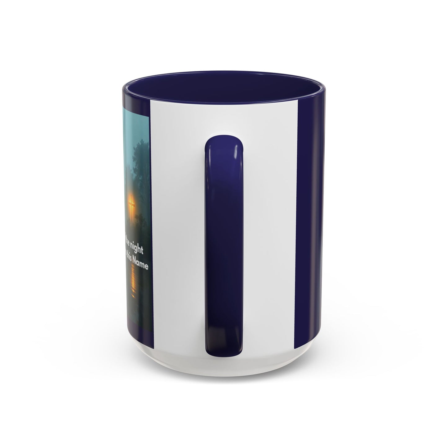 Accent Coffee Mug — Bayou Night Scene with Poetic Quote (11/15oz)