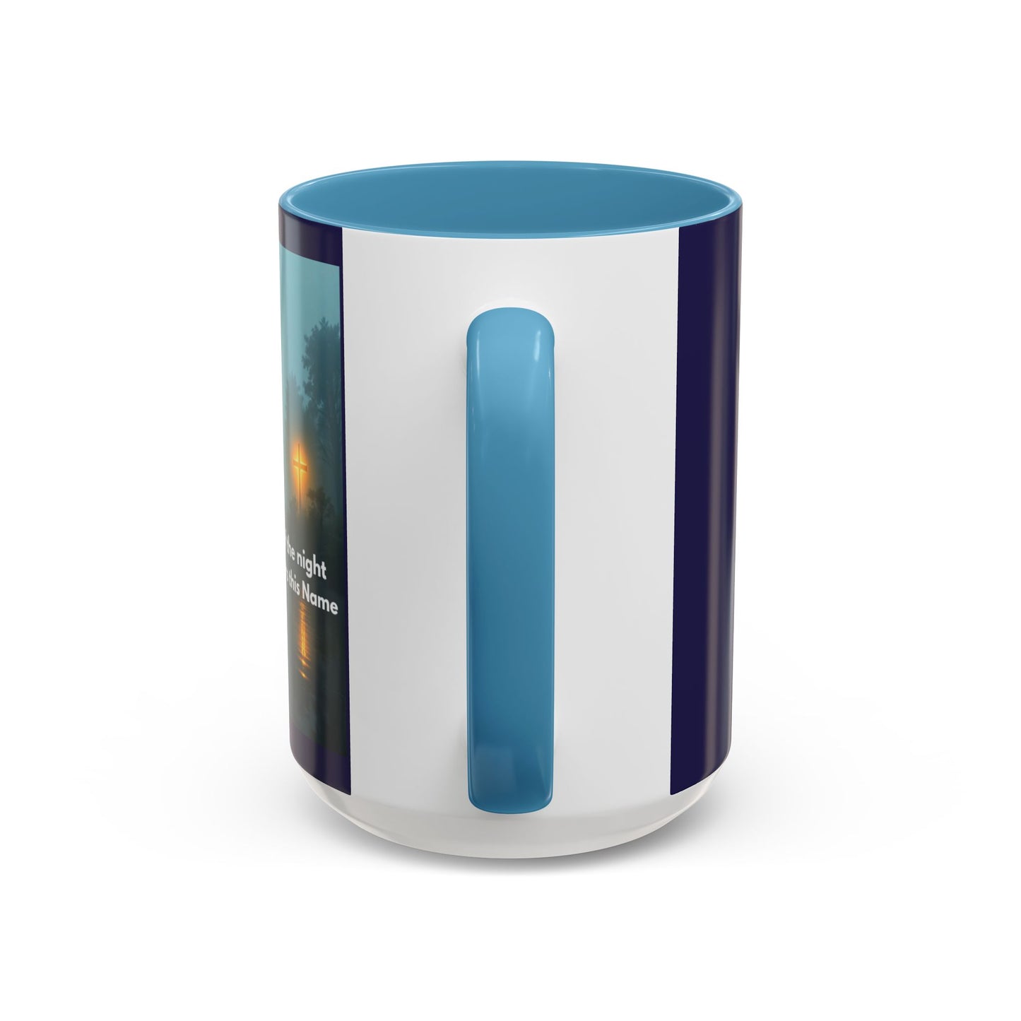 Accent Coffee Mug — Bayou Night Scene with Poetic Quote (11/15oz)
