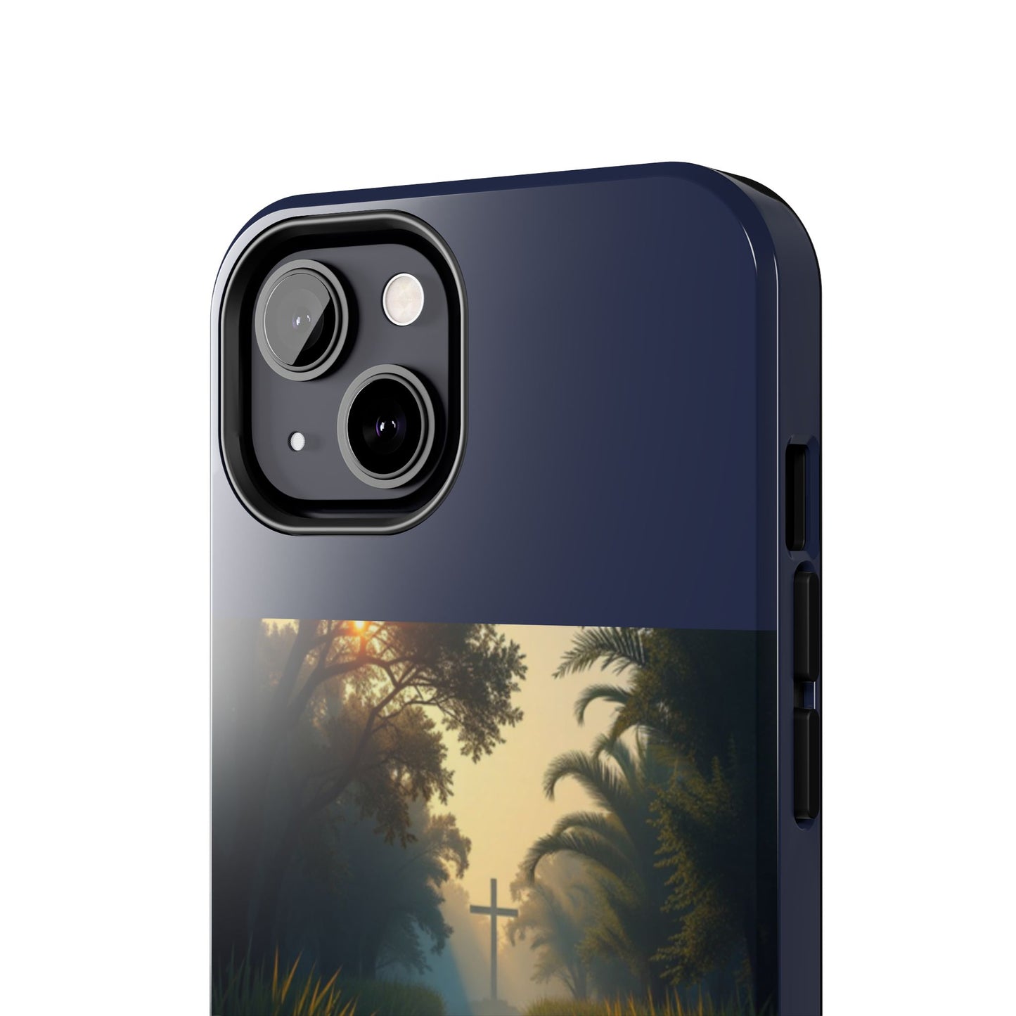 Bayou Cross Phone Case — "In the Stillness of the Night, The Bayou Whispers His Name"