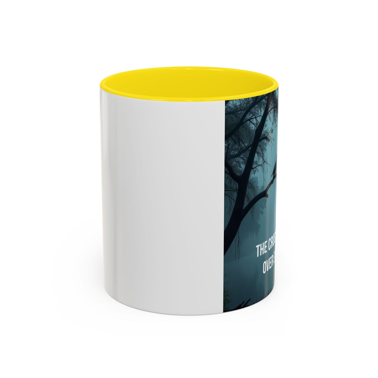 Religious Coffee Mug — "The Cross Stands Tall Over Every Storm" Accent Mug