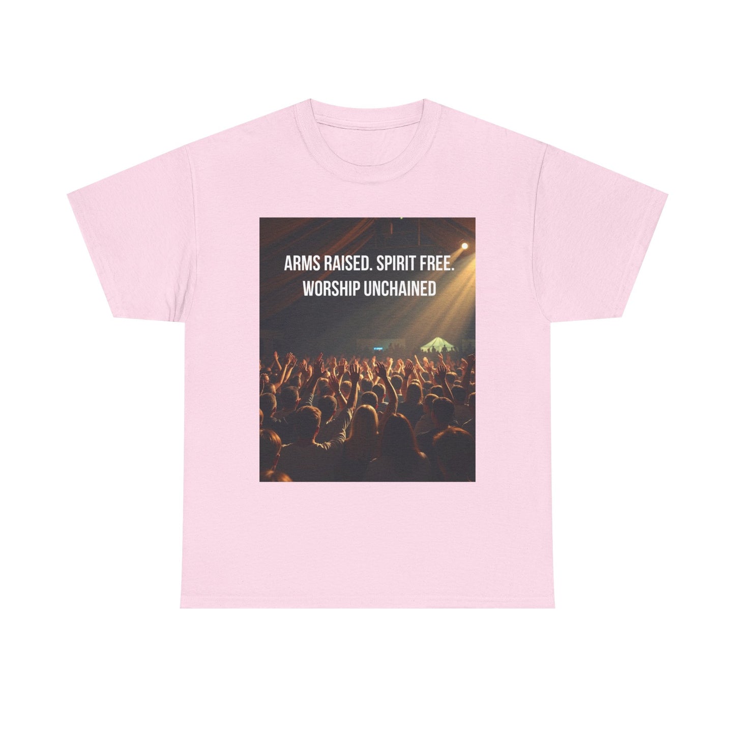 Worship Concert T‑Shirt — "Arms Raised. Spirit Free. Worship Unchained"