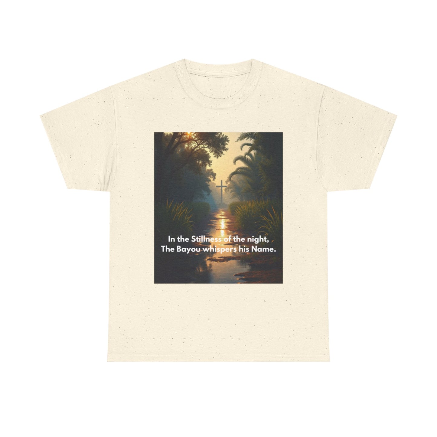 Bayou Night Scenic Tee — "In the Stillness of the night, The Bayou whispers his Name."