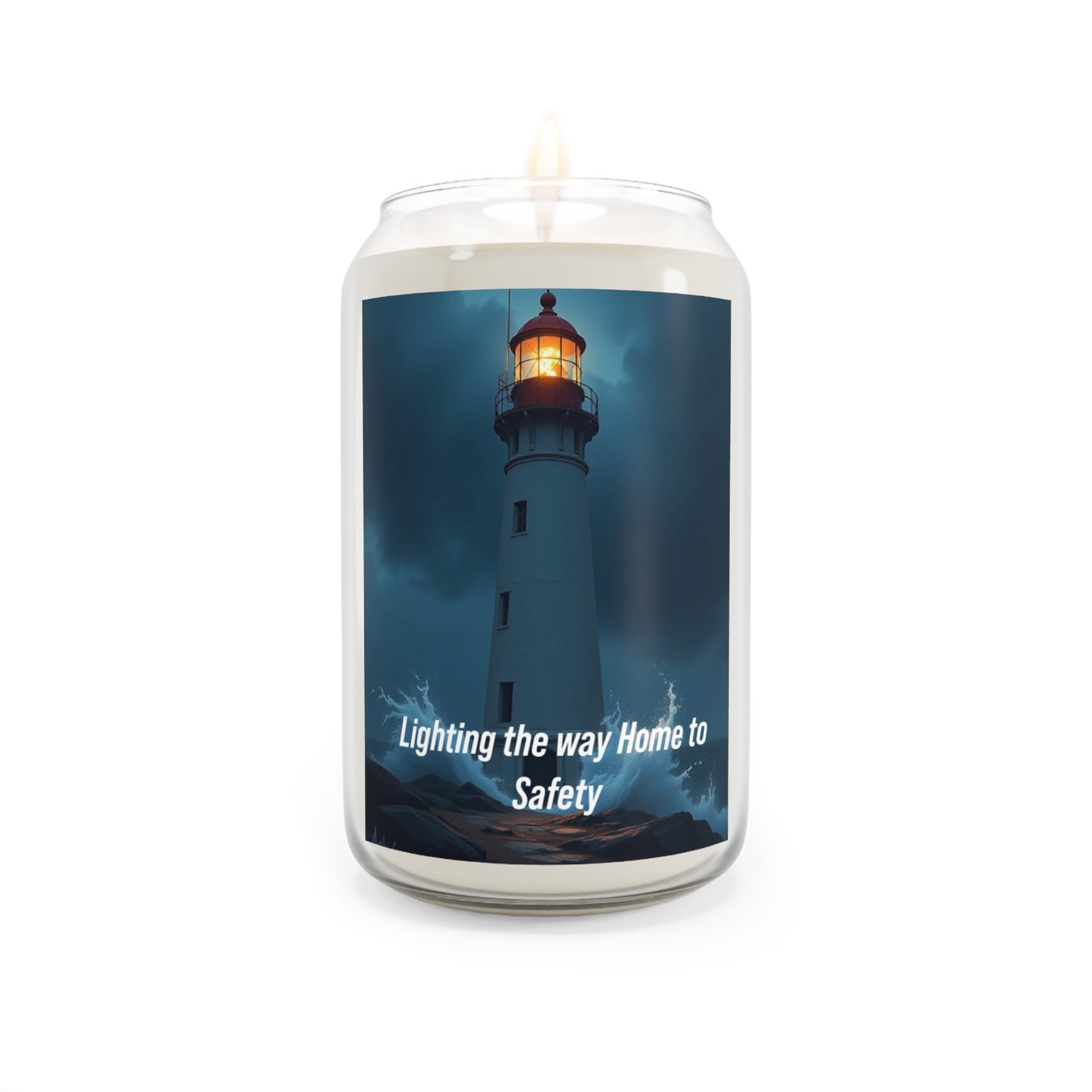 Lighthouse Soy Candle — "Lighting the Way Home to Safety" 13.75oz