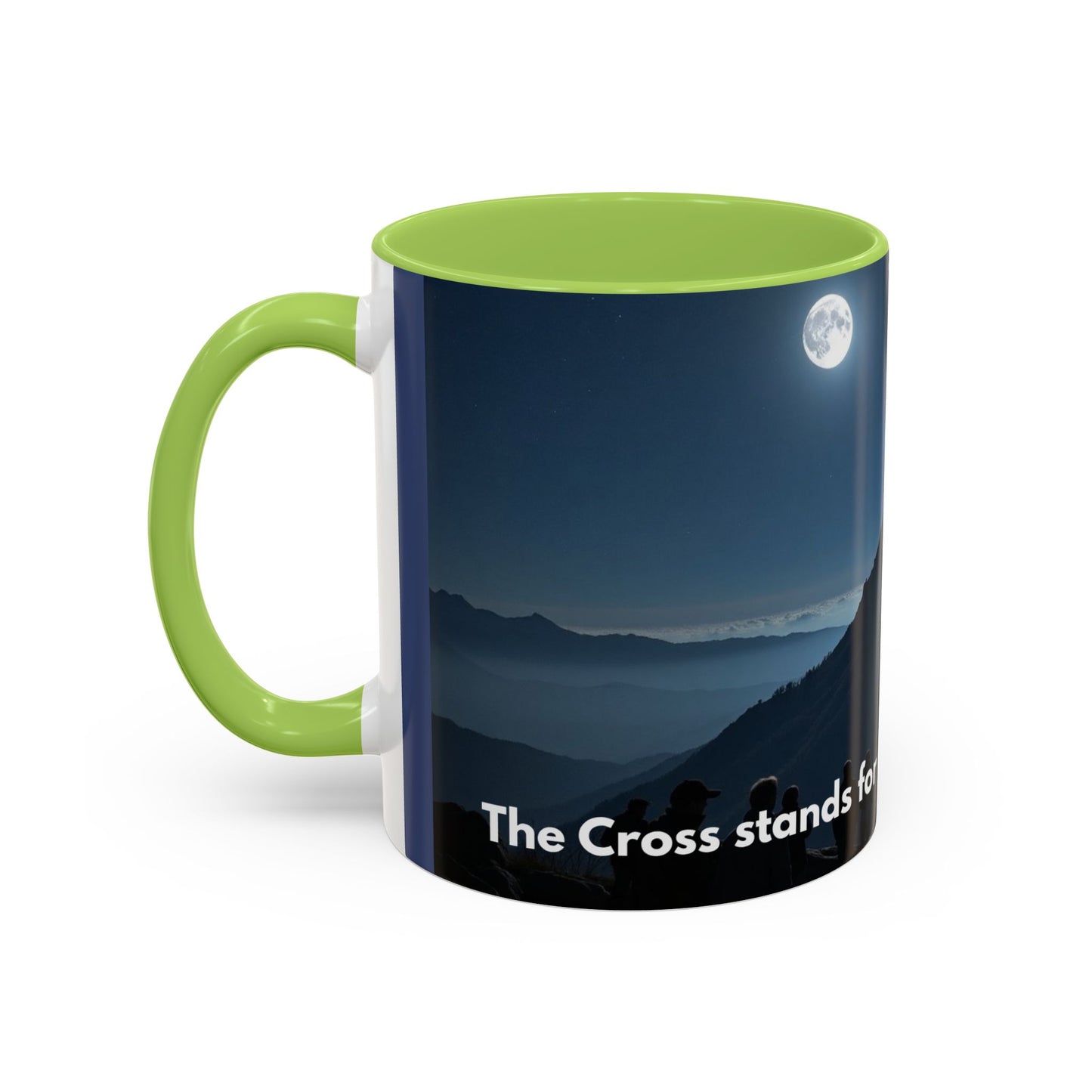 Patriotic Faith Coffee Mug — 'The Eagle Stands for Freedom' 11/15oz Accent Mug