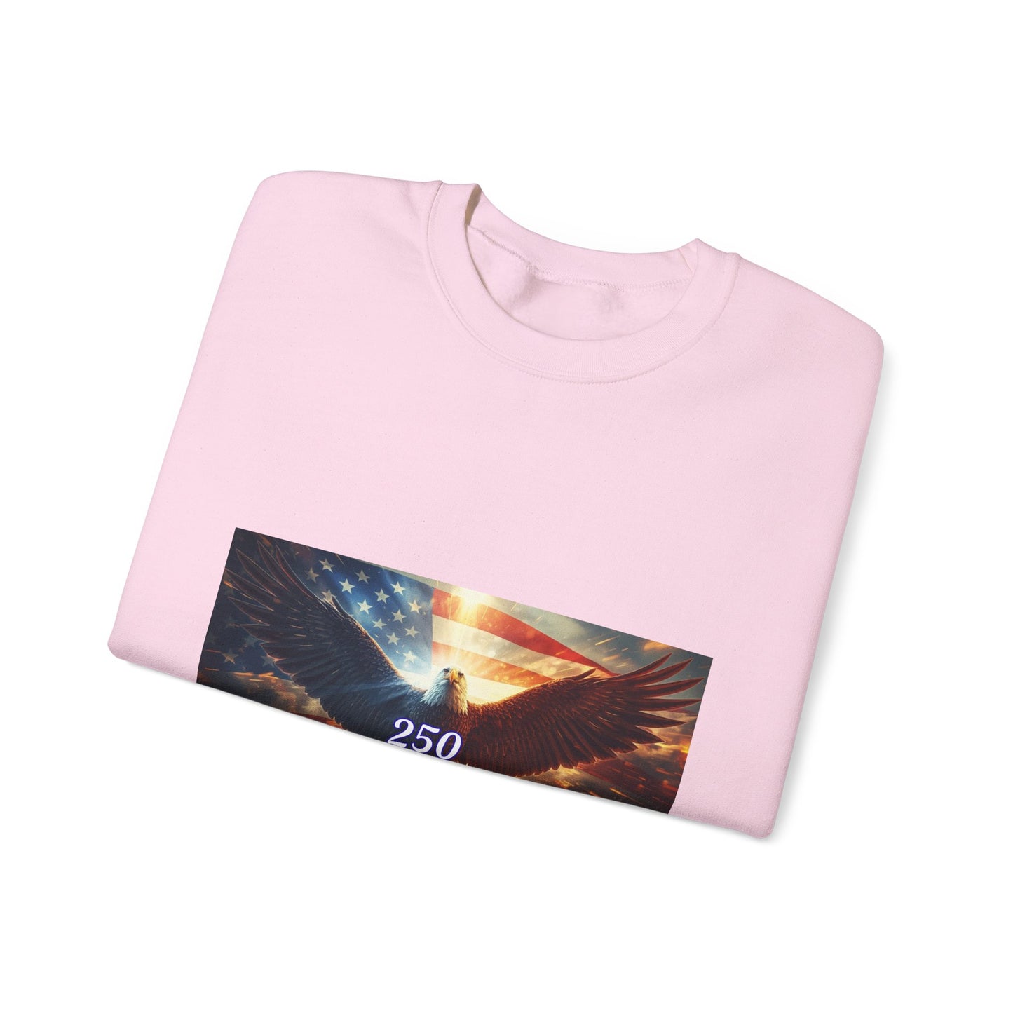 Crewneck Sweatshirt — 250 Years of Freedom Eagle Flag Tribute