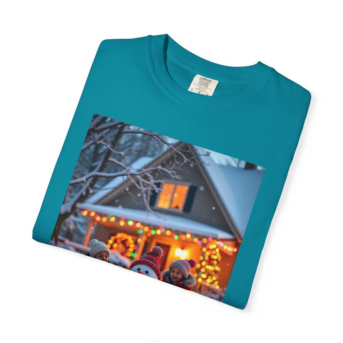Holiday Memory T-shirt, Unisex Winter Tee, Snowman Shirt, Christmas Tee, Family Gathering Apparel, Winter Celebration Wear