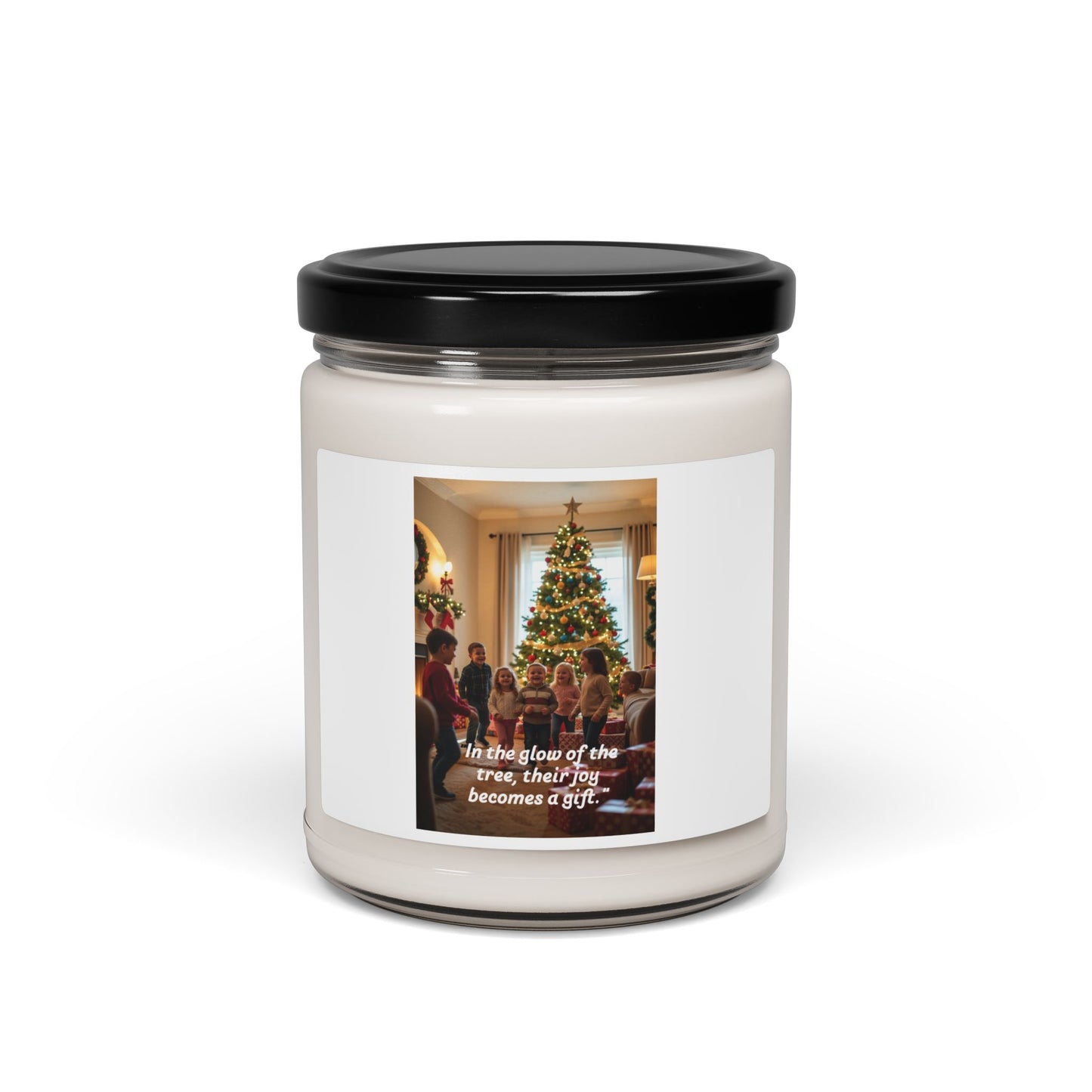 Holiday Spirit Scented Soy Candle, 9oz – Cozy Home Decor, Christmas Gift, Relaxation, Aromatherapy, Hand-Poured Candle