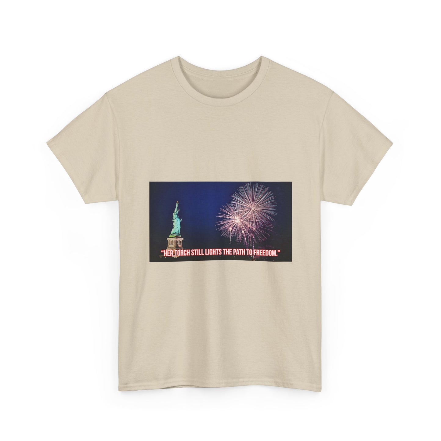 Liberty Fireworks T-Shirt — Statue of Liberty 4th of July Tee