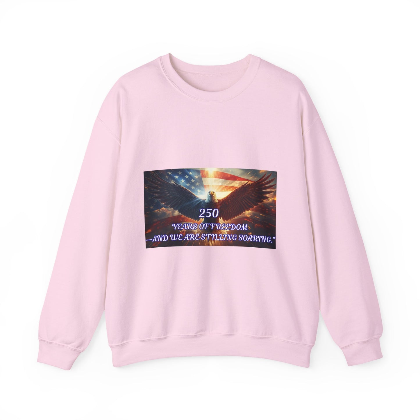 Crewneck Sweatshirt — 250 Years of Freedom Eagle Flag Tribute