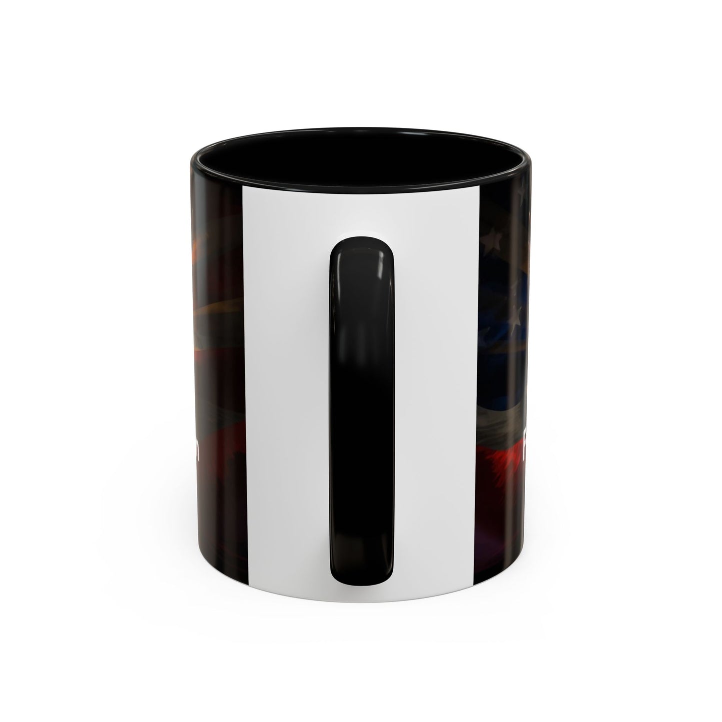 Patriotic Eagle Coffee Mug — "Freedom Stands Strong" Accent 11/15oz