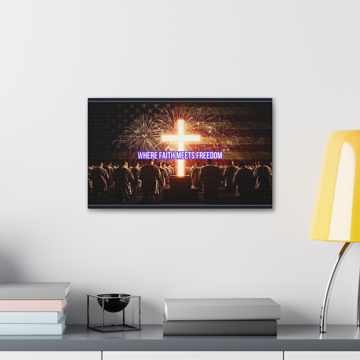 Where Faith Meets Freedom Canvas Wall Art