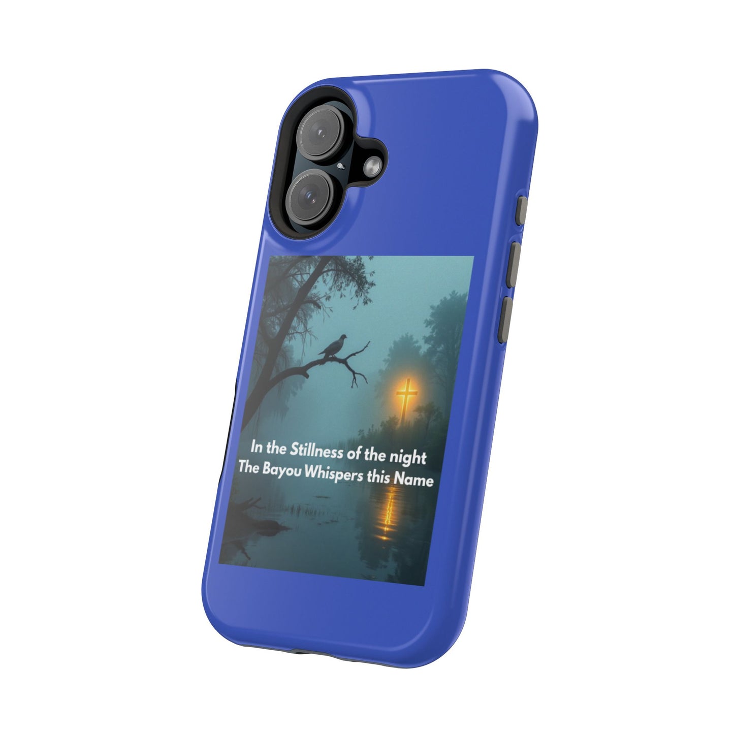 Magnetic Impact-Resistant Phone Case — Bayou Night Scene with Poem