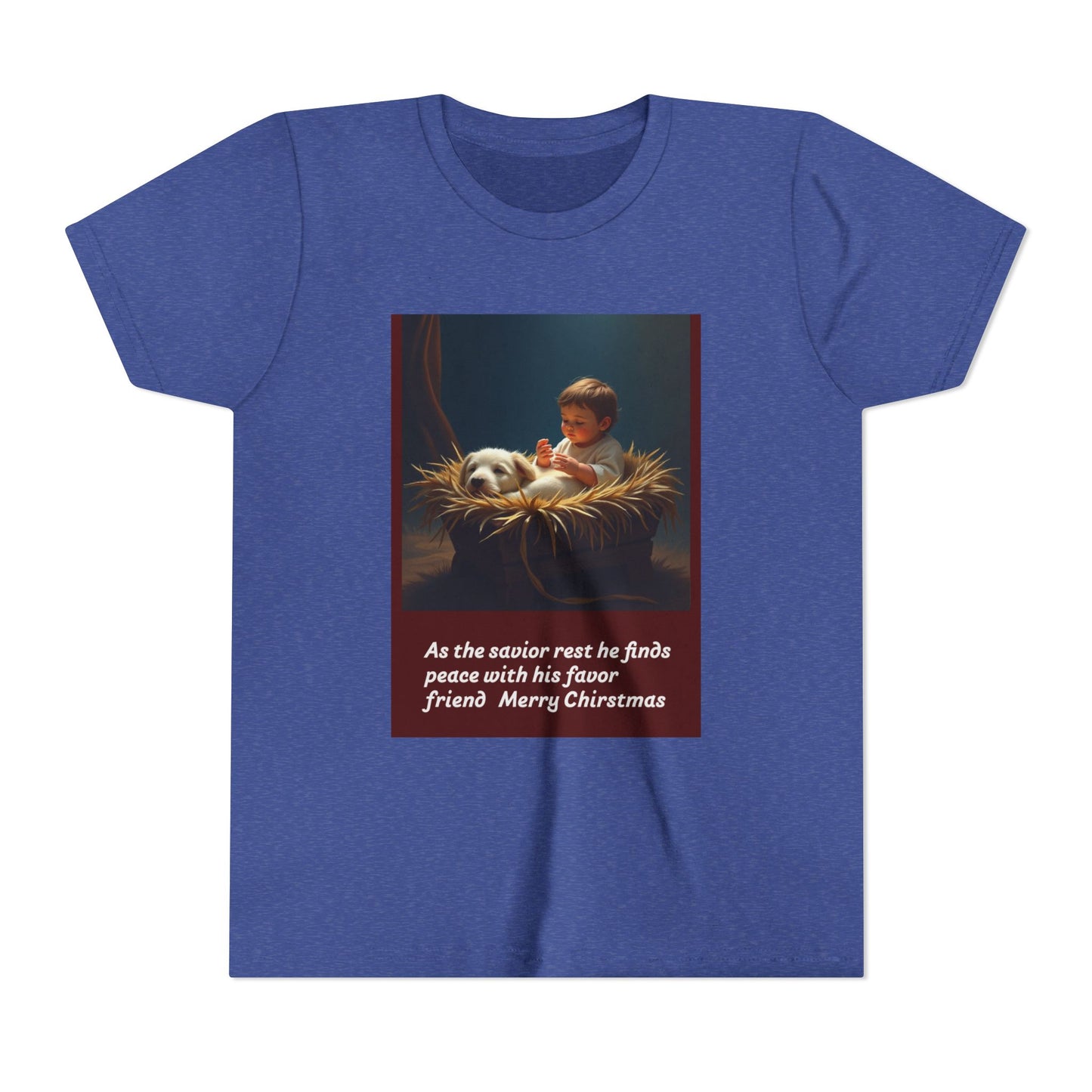 Christmas Youth Tee with Heartwarming Design - Perfect for Holidays, Gifts, Winter Celebrations, or Everyday Wear 120