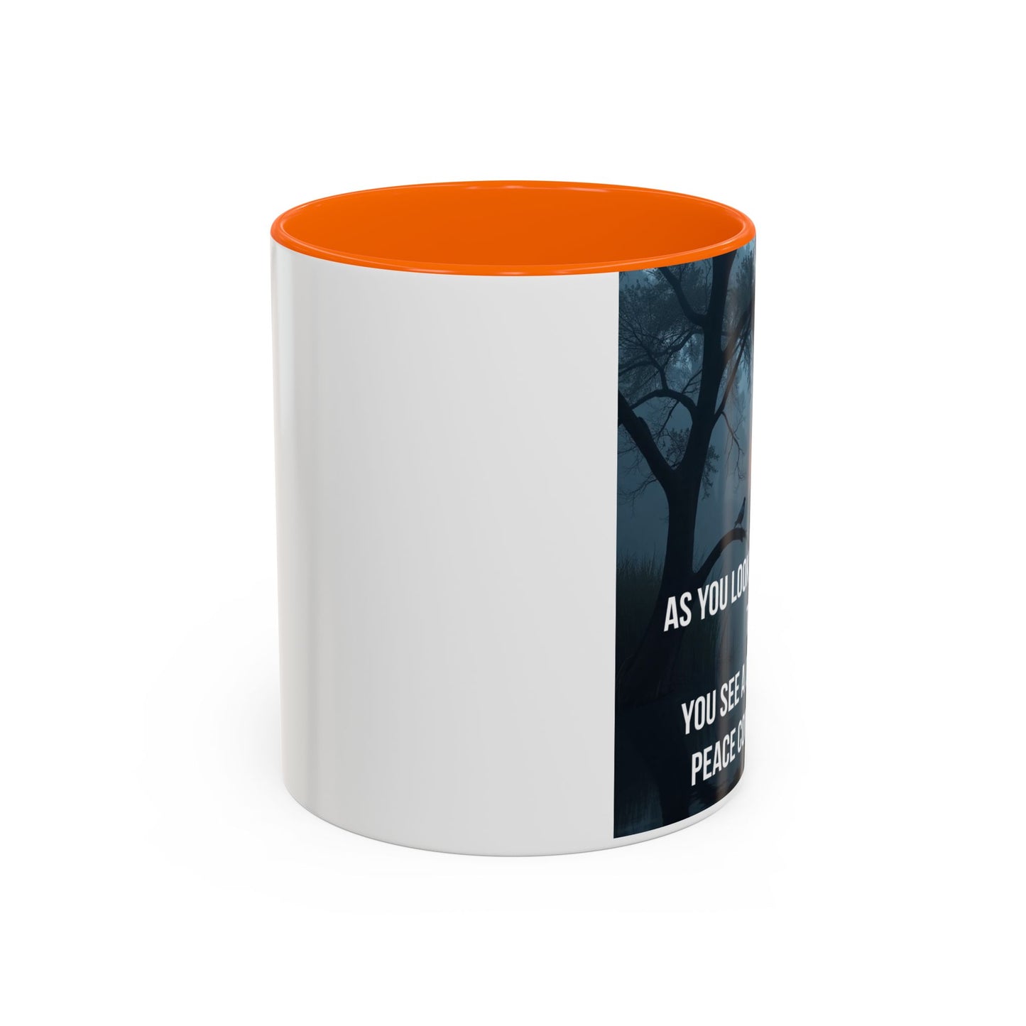 Bayou Cross & Flag Coffee Mug — Inspirational Southern Scene with Peaceful Verse (11/15 oz)