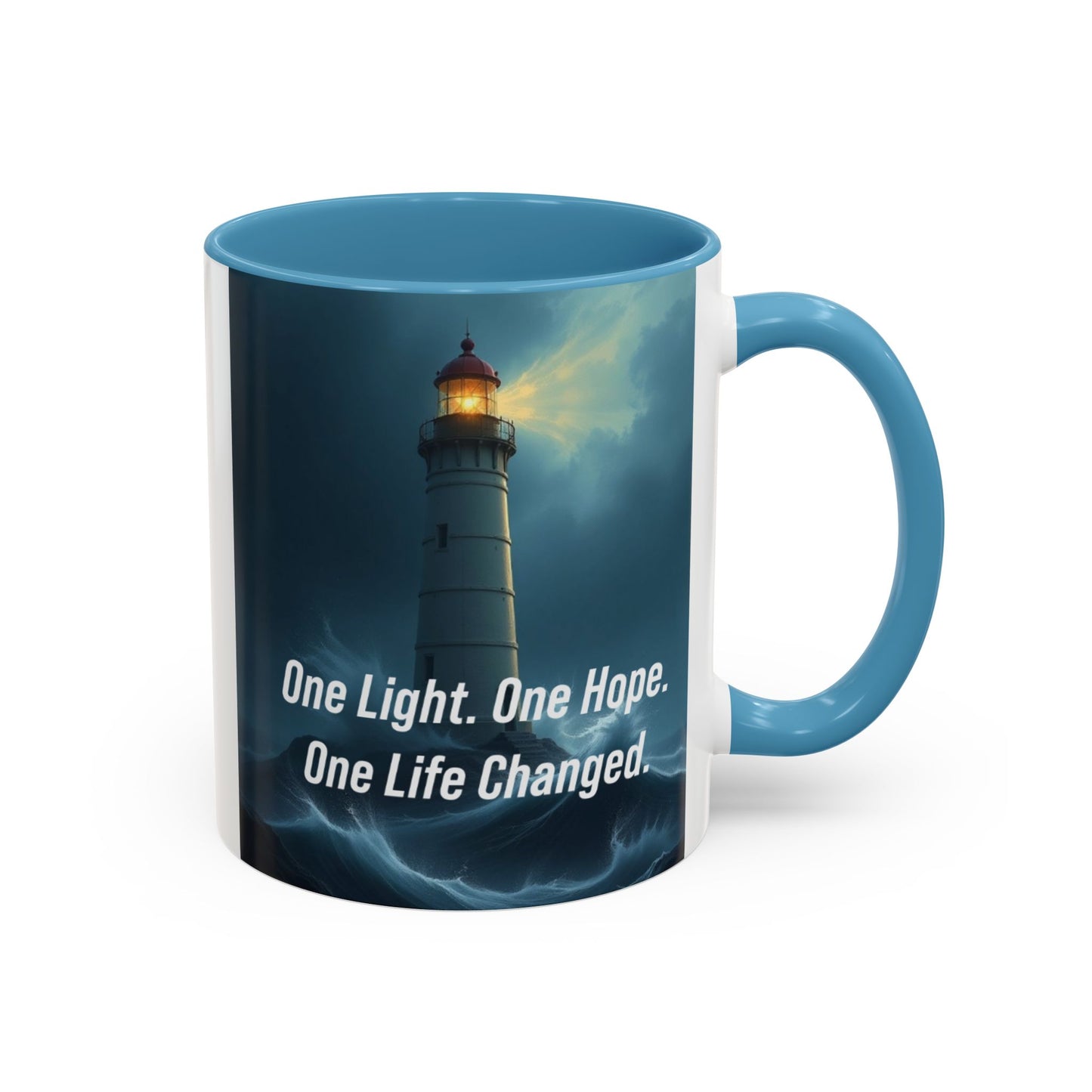 Lighthouse 'One Light, One Hope' Accent Coffee Mug