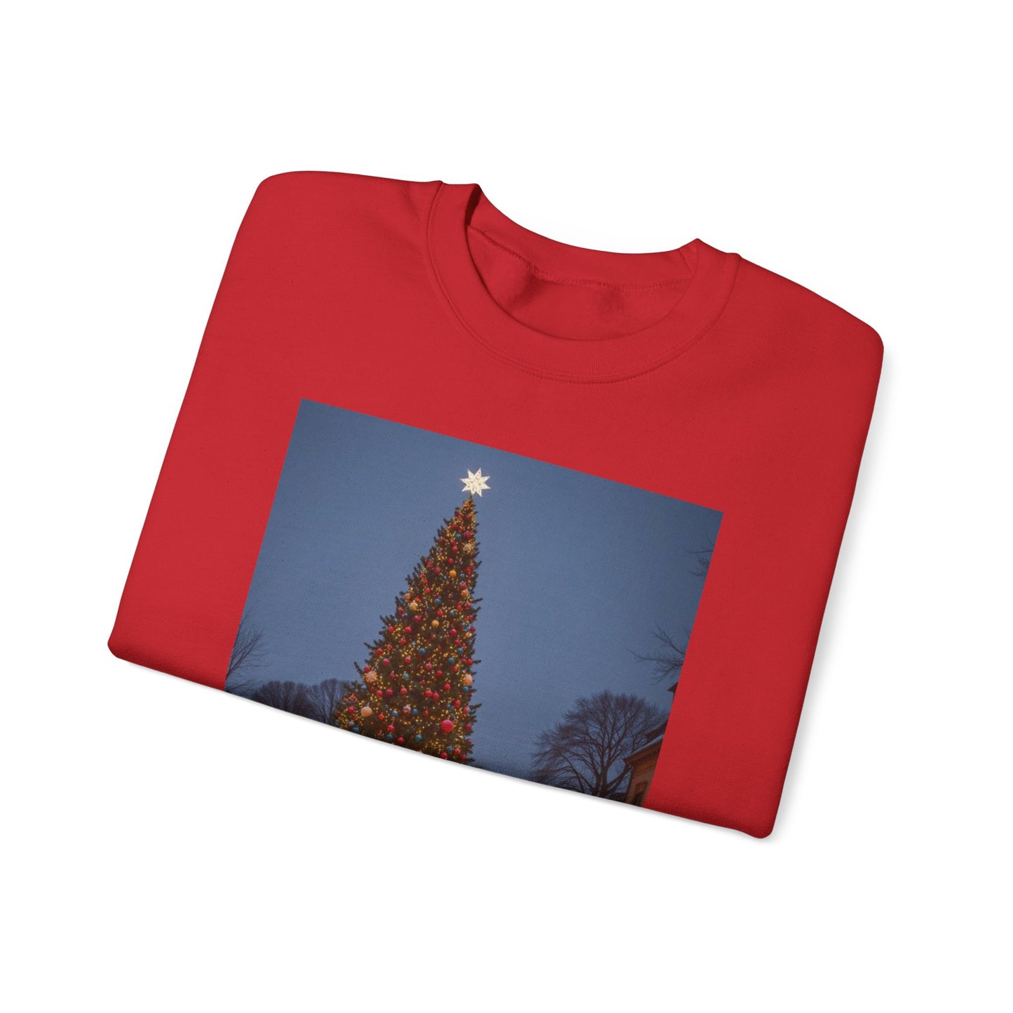 Christmas Tree Crewneck Sweatshirt, Cozy Holiday Apparel, Unisex Christmas Gift, Winter Fashion, Festive Sweatshirt