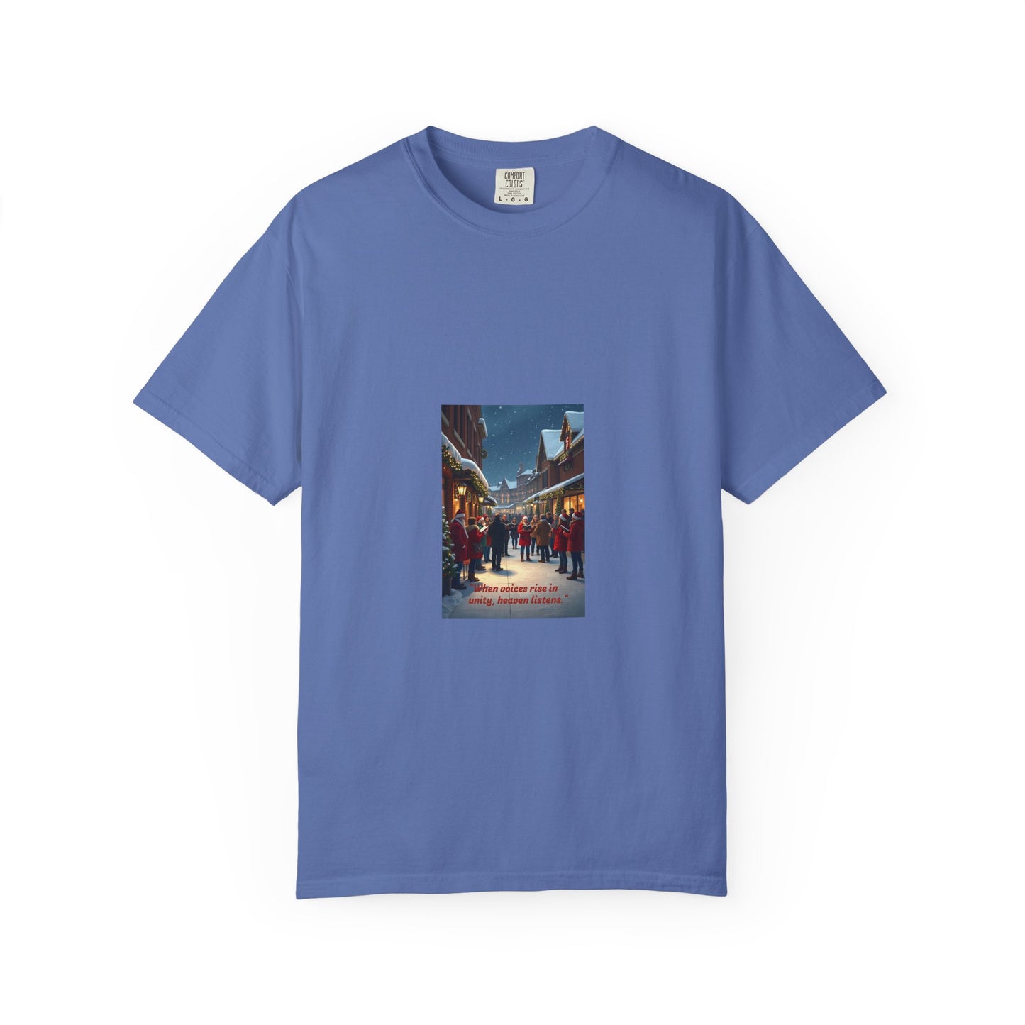Cozy Winter Scene T-Shirt - Holiday Gift, Casual Wear, Layering Piece, Unisex Tee, Festive Fashion88a