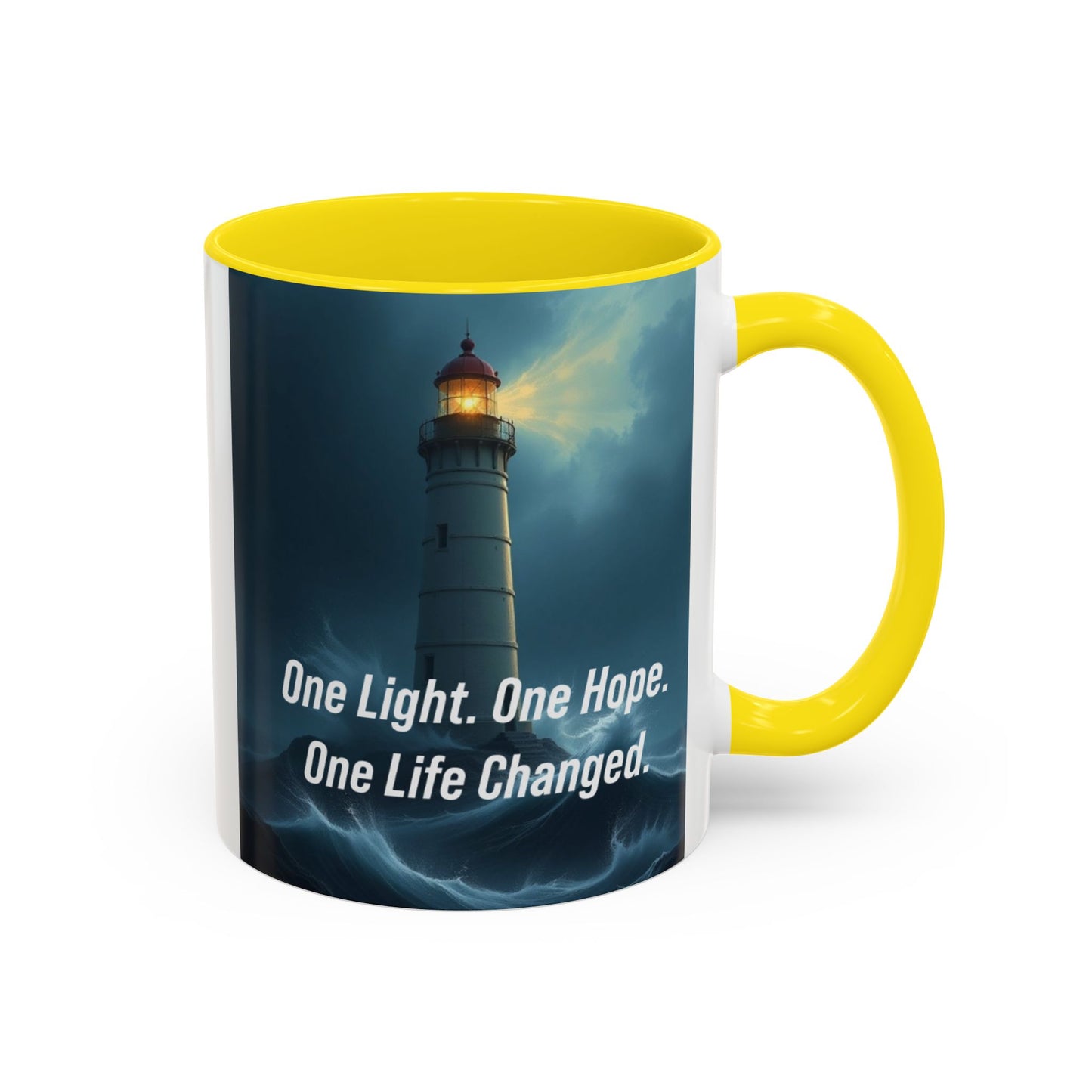 Lighthouse 'One Light, One Hope' Accent Coffee Mug