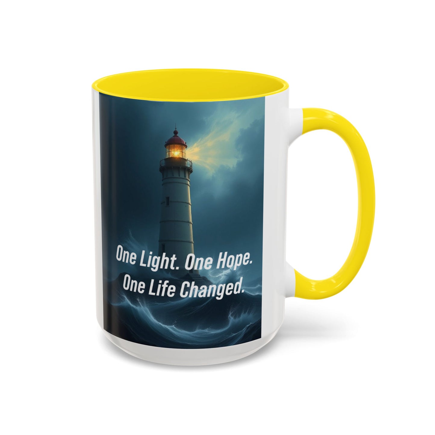 Lighthouse 'One Light, One Hope' Accent Coffee Mug
