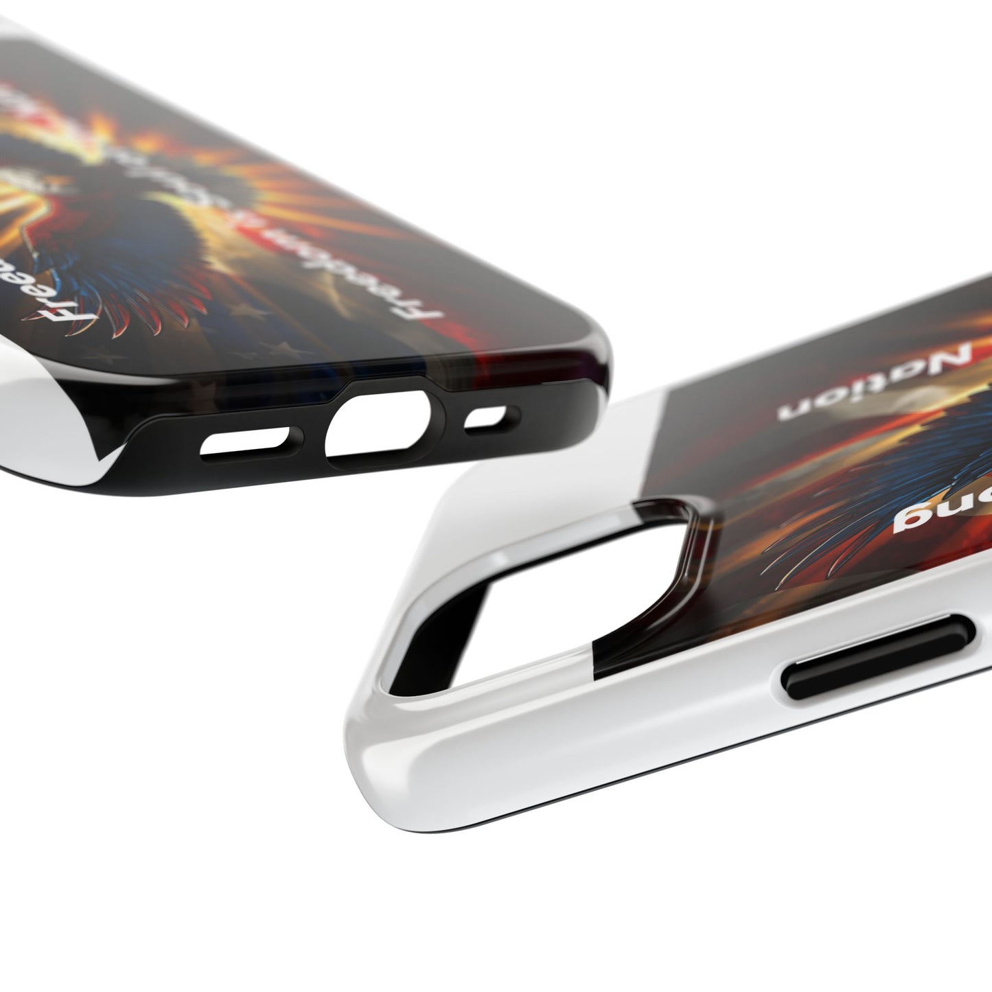 Patriotic Eagle Tough Phone Case — “Freedom Is Soul of the Nation”