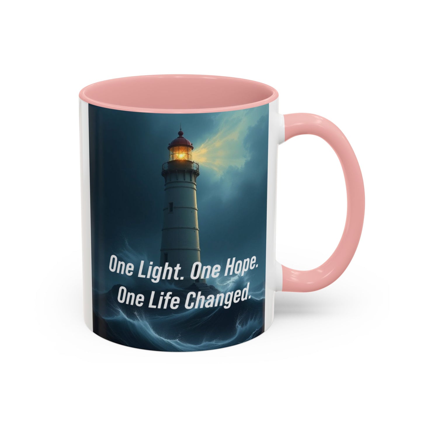 Lighthouse 'One Light, One Hope' Accent Coffee Mug