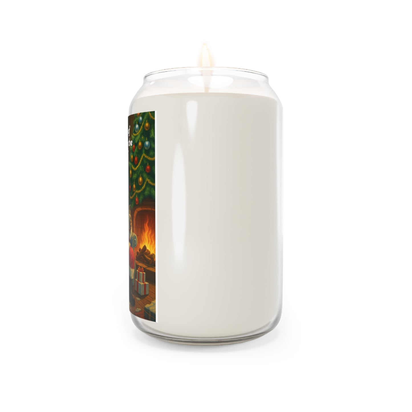 Cozy Christmas Scented Soy Candle | Holiday Gift | Festive Home Decor | Aromatherapy Candle | Santa Design158