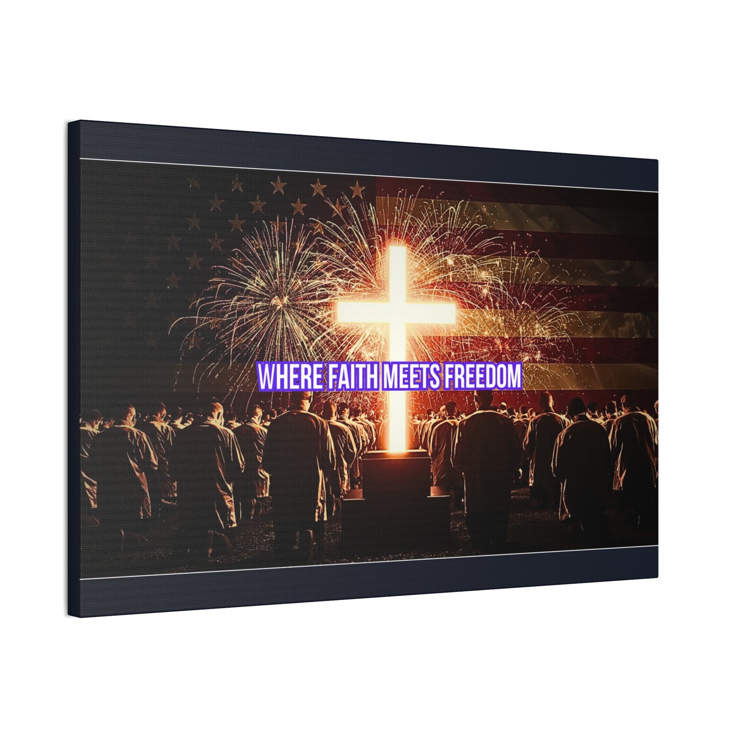 Where Faith Meets Freedom Canvas Wall Art