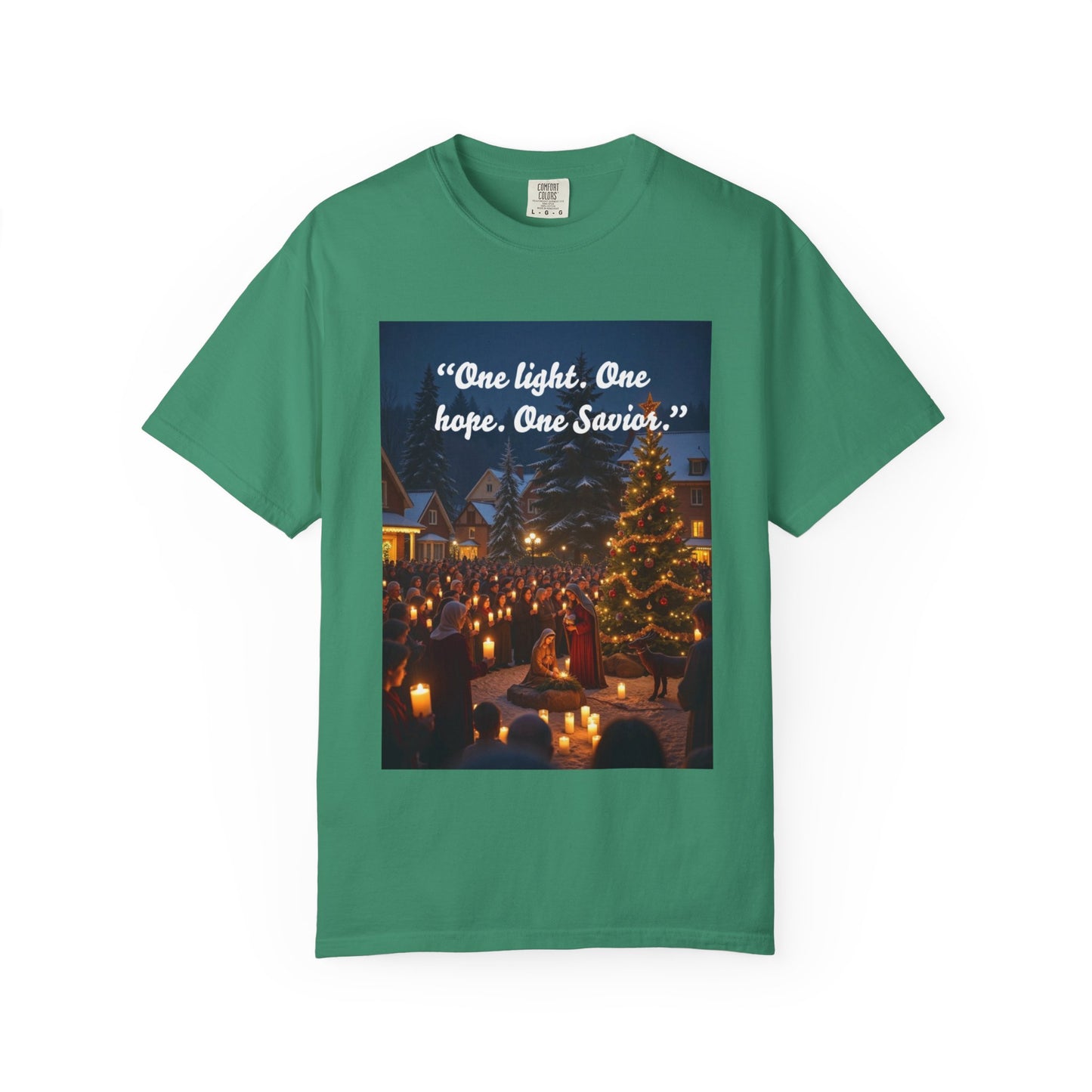 Unisex Garment-Dyed T-shirt with Inspirational Holiday Message, Festive Tee, Gift for Christmas, Family Gatherings, Holiday Celebrations