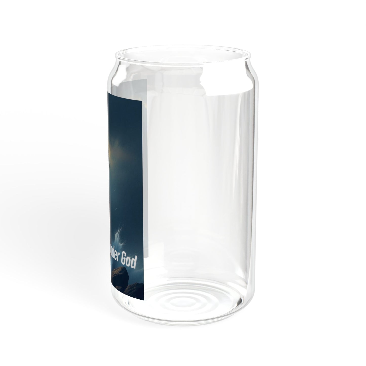 Lighthouse 'One Nation Under God' 16oz Sipper Glass