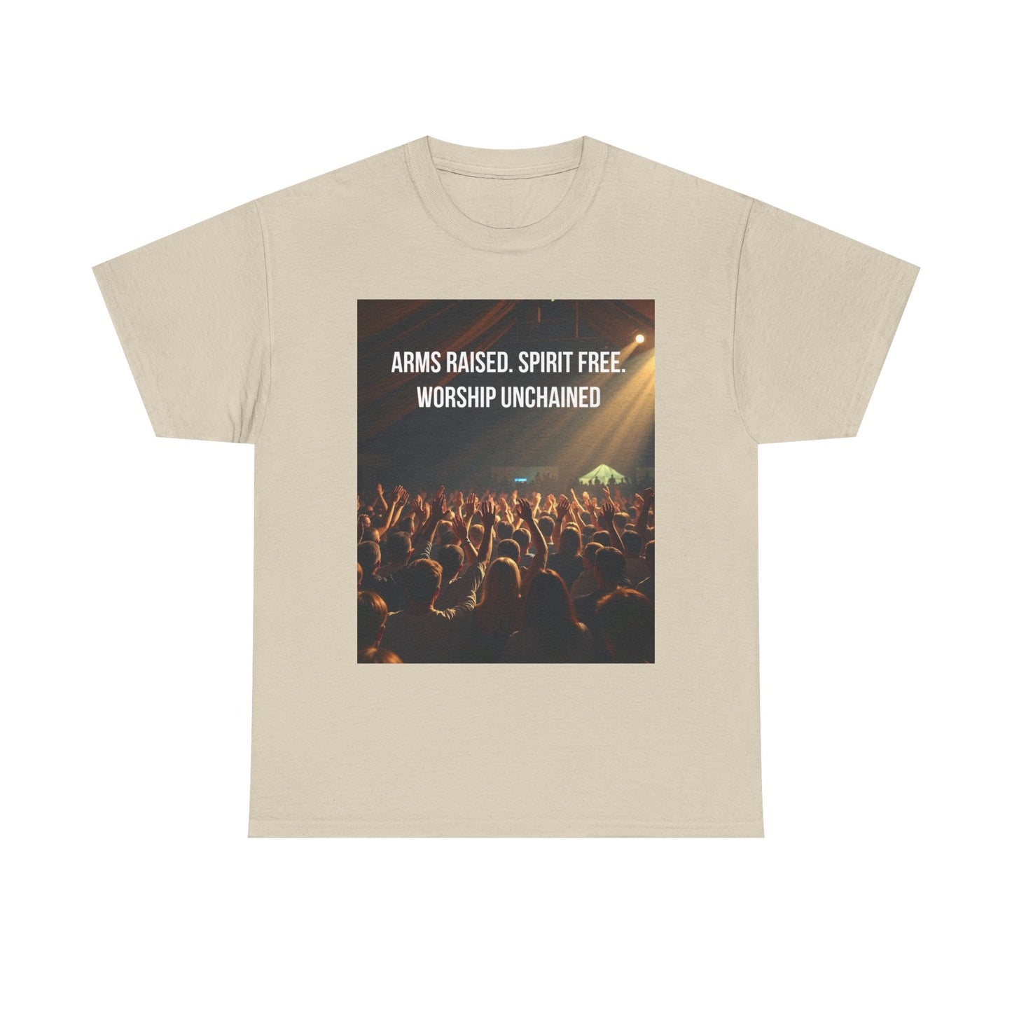 Worship Concert T‑Shirt — "Arms Raised. Spirit Free. Worship Unchained"