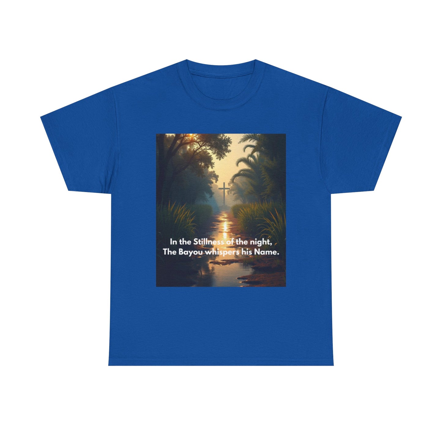 Bayou Night Scenic Tee — "In the Stillness of the night, The Bayou whispers his Name."