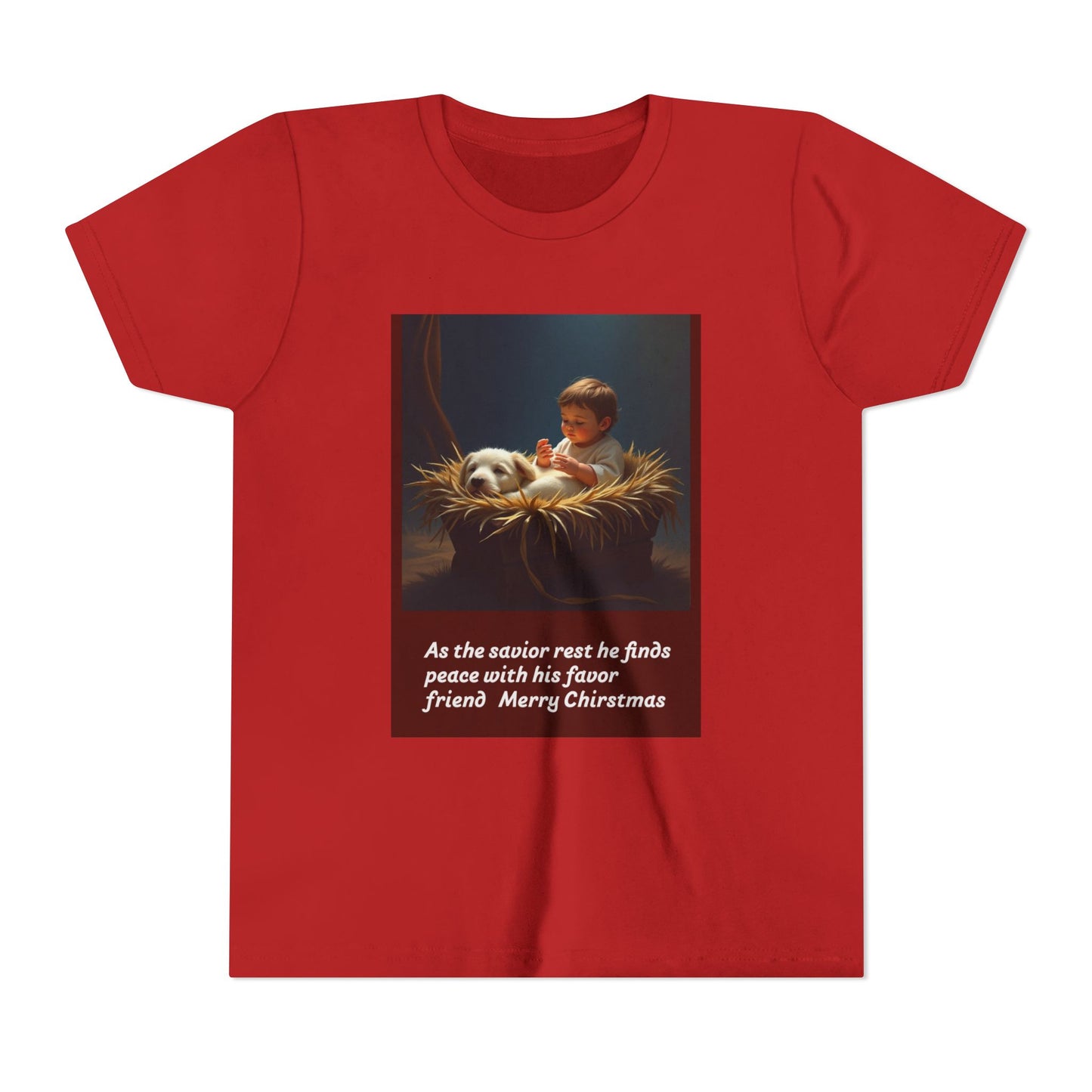 Christmas Youth Tee with Heartwarming Design - Perfect for Holidays, Gifts, Winter Celebrations, or Everyday Wear 120