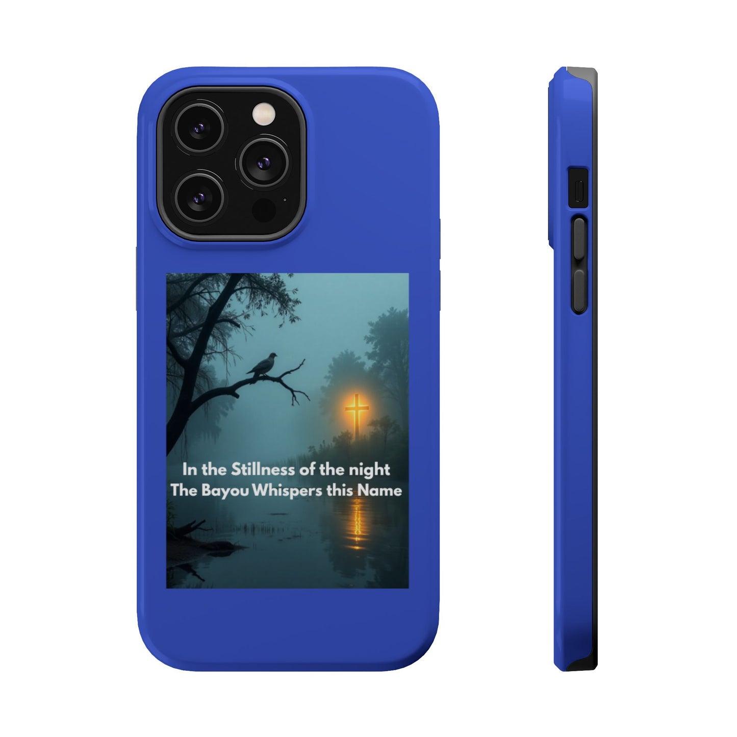 Magnetic Impact-Resistant Phone Case — Bayou Night Scene with Poem