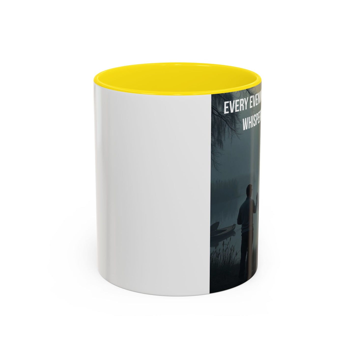 Christian Prayer Coffee Mug - "Every Evening Every Bayou Is Whispering His Name" Accent Mug