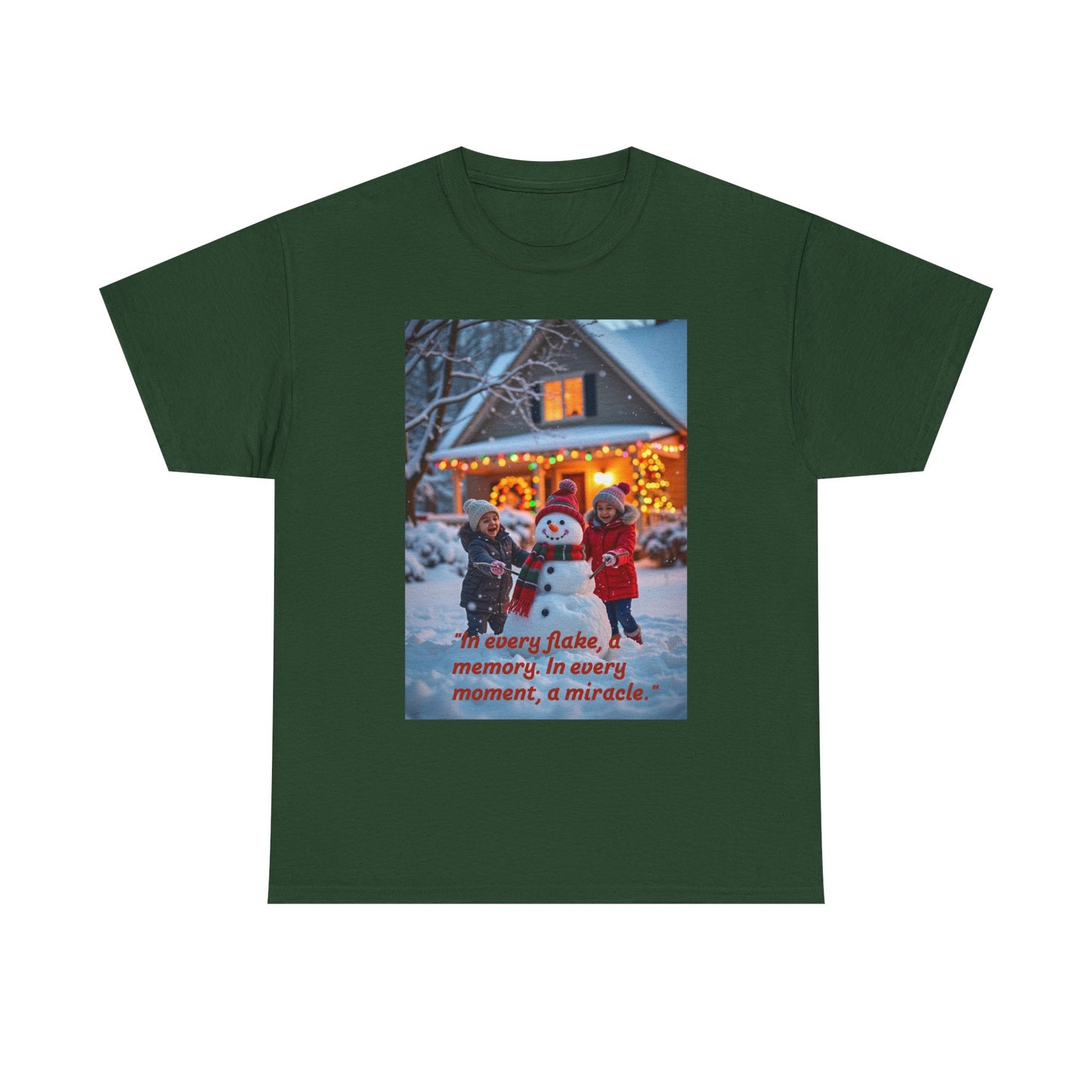 Winter Wonderland Tee, Cozy Holiday T-Shirt, Perfect for Christmas, Snowy Memories Shirt, Unisex Cute Graphic Tee