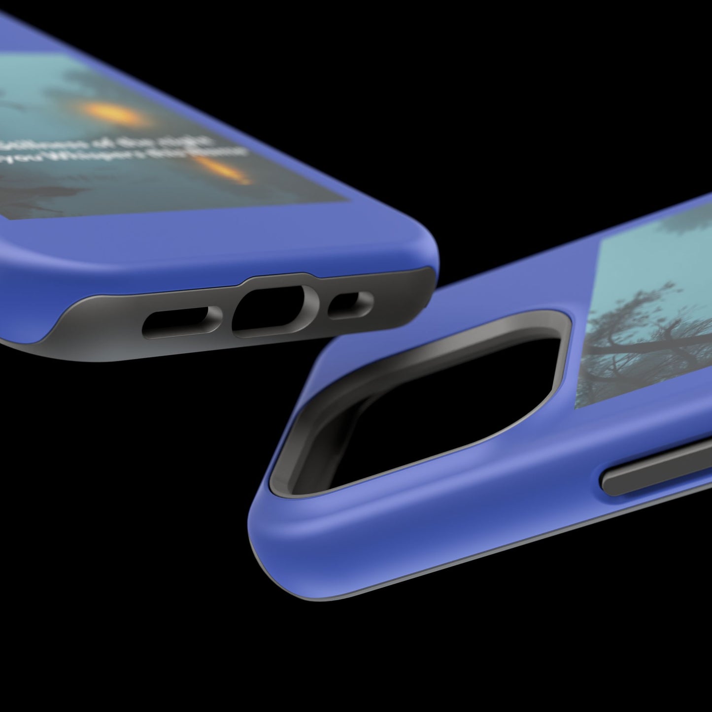 Magnetic Impact-Resistant Phone Case — Bayou Night Scene with Poem