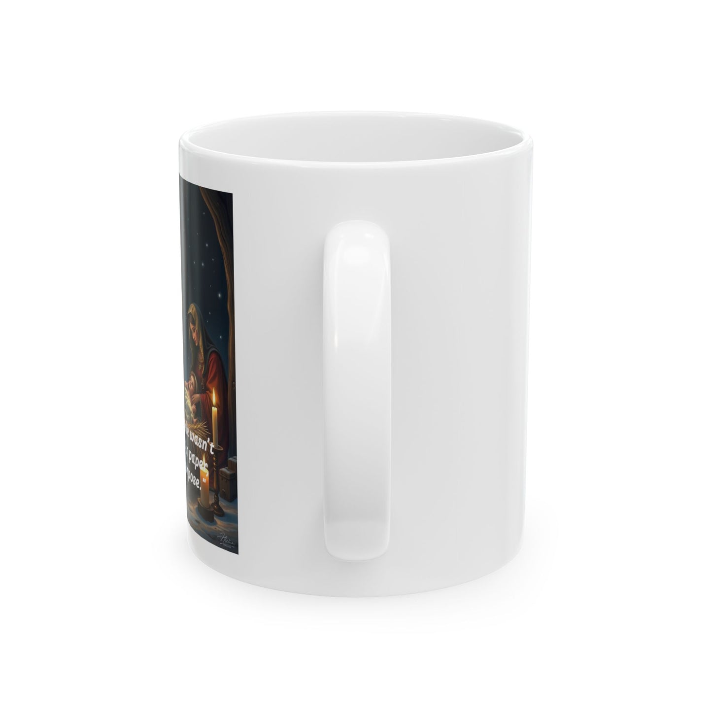 Christmas Miracle Ceramic Mug - Perfect for Holiday Gifts, Coffee Lover, Santa Design, Inspirational Drinkware, 11oz & 15oz  312
