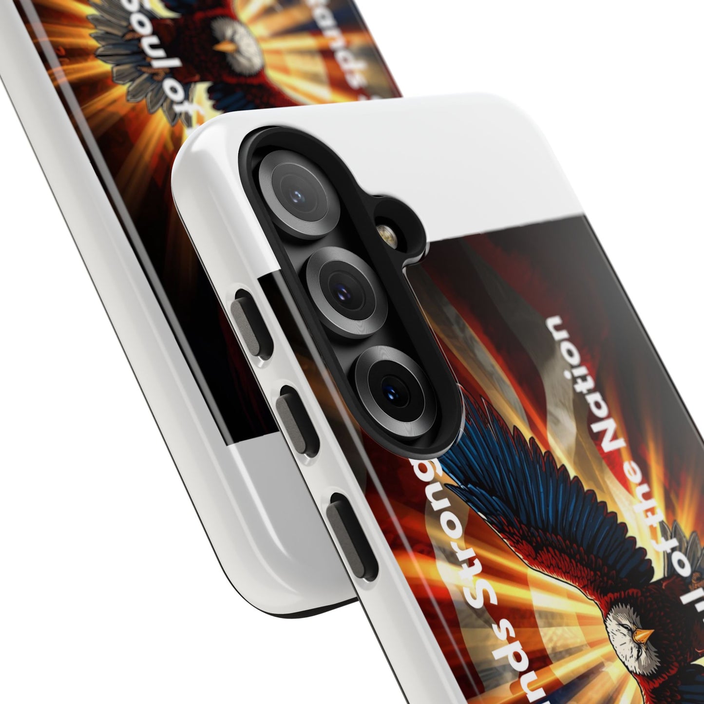 Patriotic Eagle Tough Phone Case — “Freedom Is Soul of the Nation”
