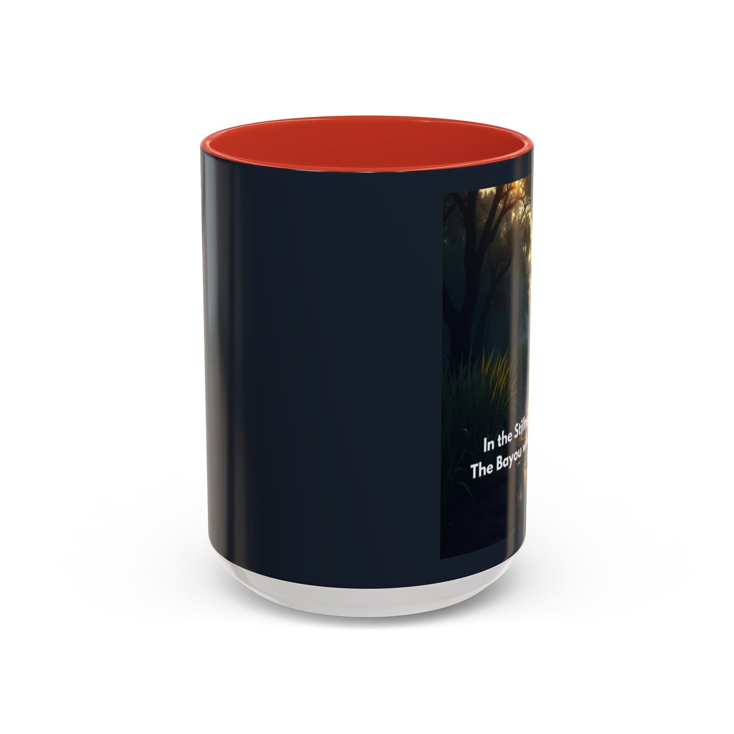 Bayou Night Coffee Mug — 'In the Stillness of the Night, The Bayou Whispers His Name' Accent Mug