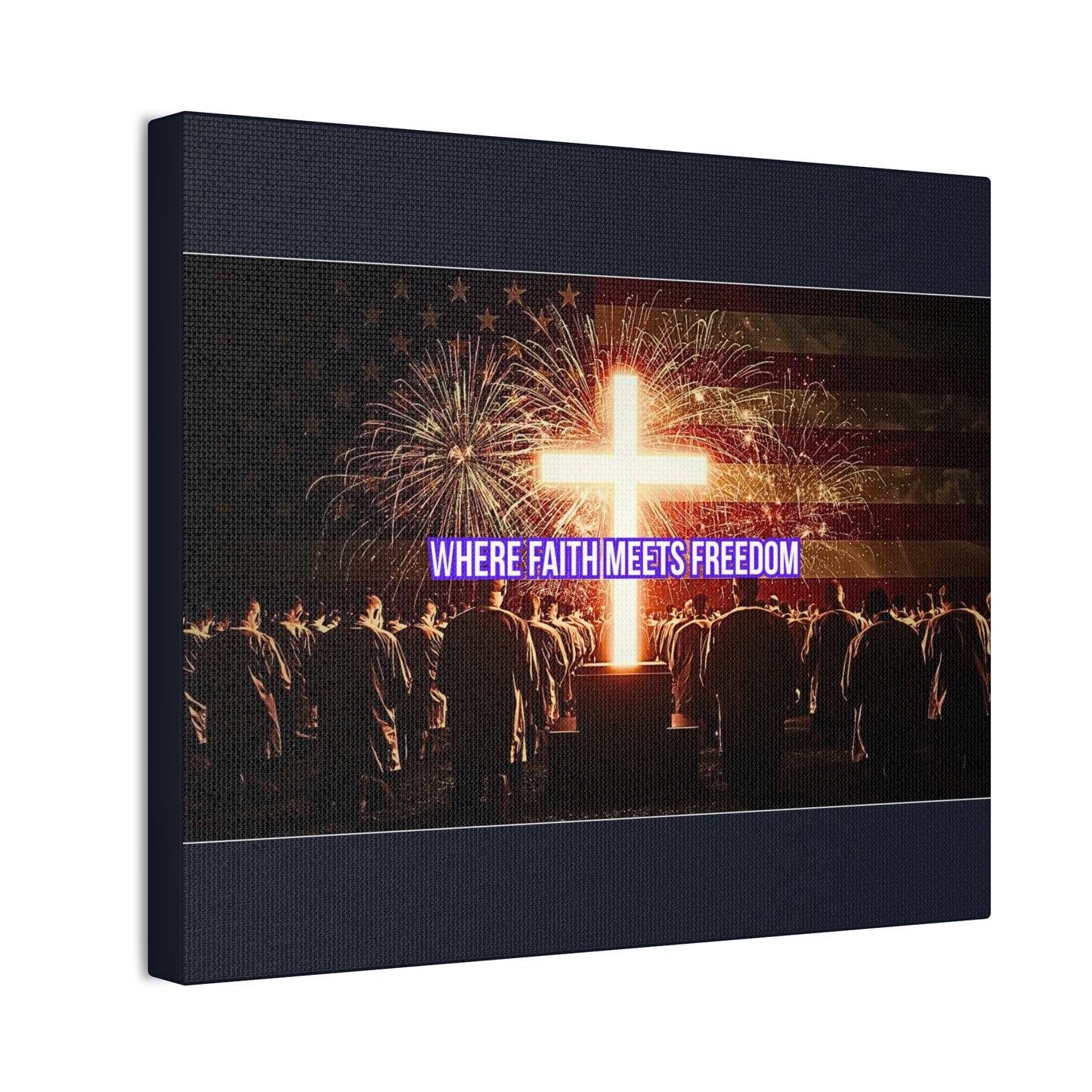Where Faith Meets Freedom Canvas Wall Art
